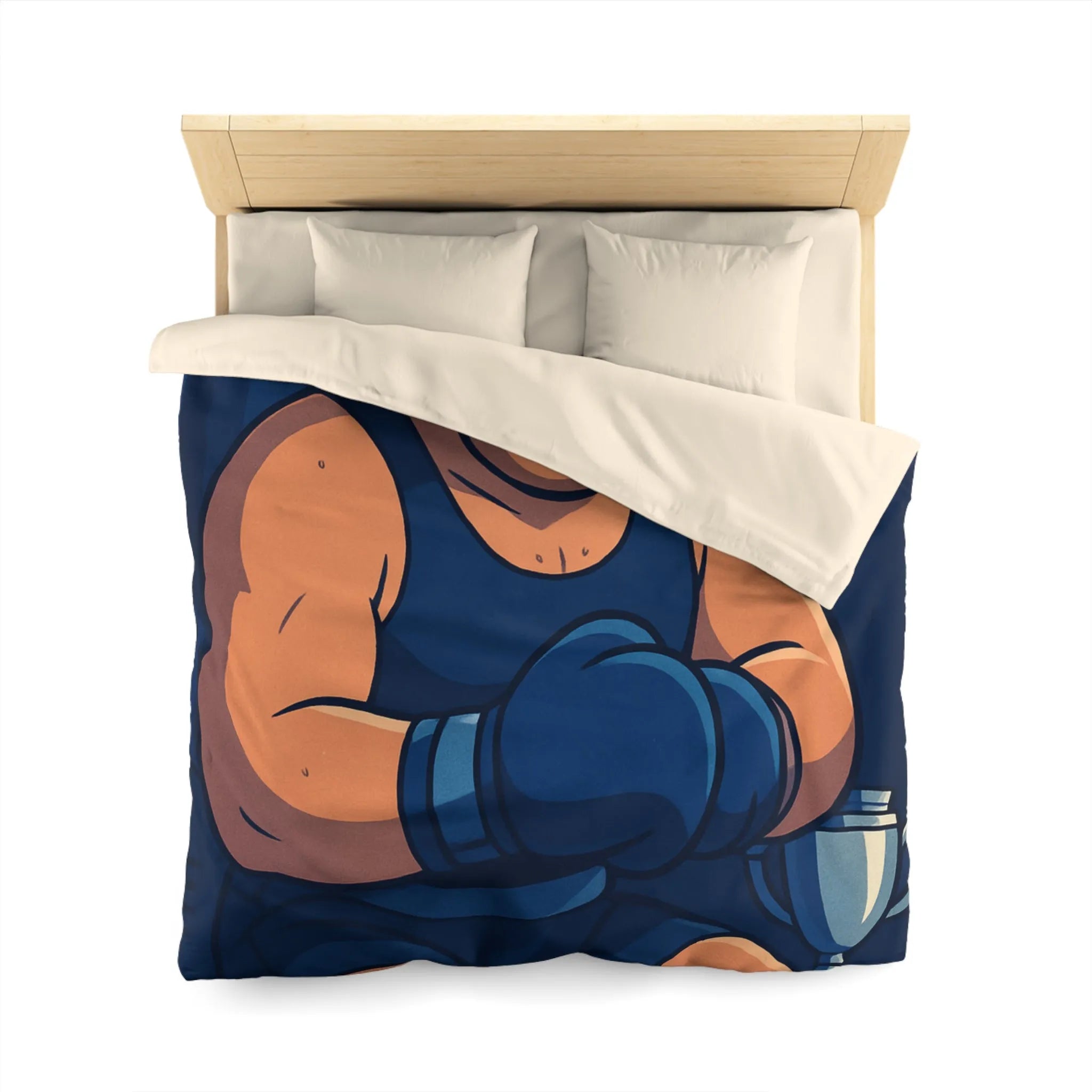 Housse de Couette Microfibre Art Graphique Contemporain Style Décoratif Chambre Tendance