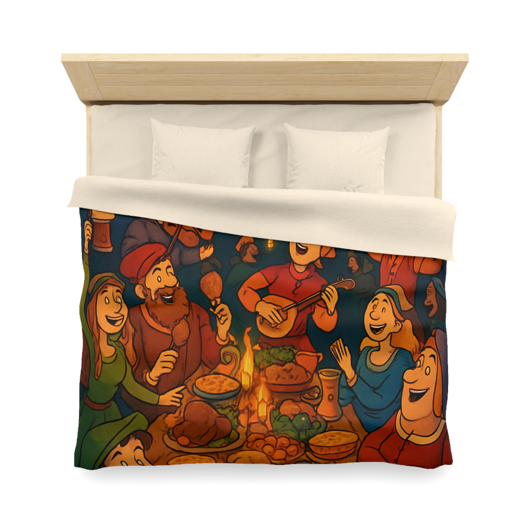 Housse de Couette Microfibre Design Artistique Moderne Décoration Chambre Confort Premium