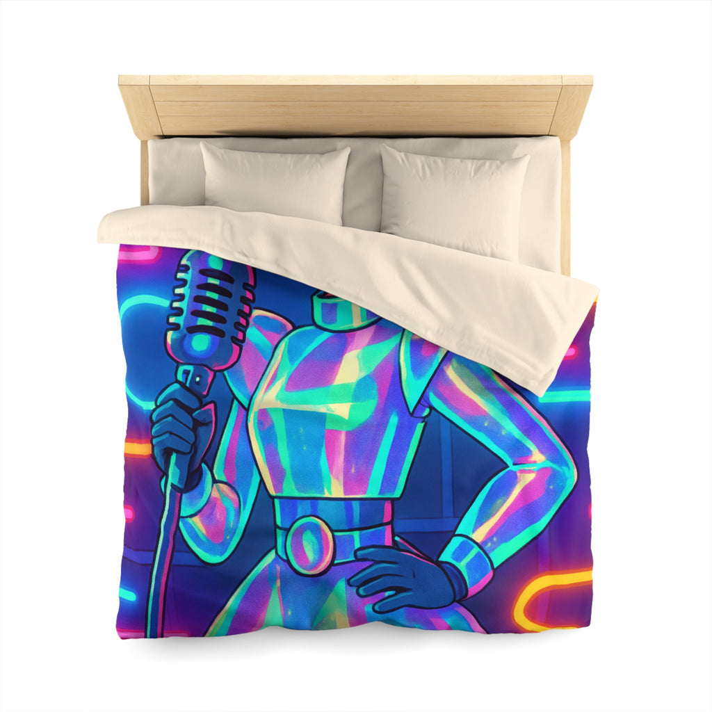 Housse de Couette Microfibre Design Artistique Moderne Décoration Chambre Confort Premium