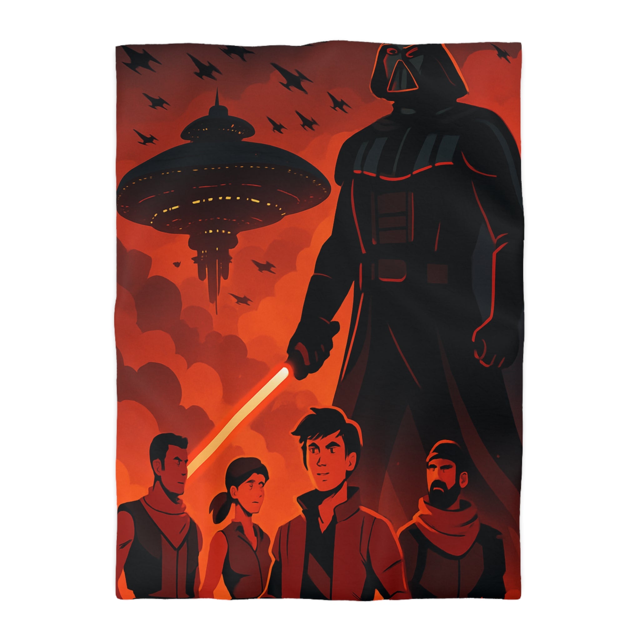 Housse de Couette Microfibre Motif Créatif Original Style Contemporain Chambre Élégante