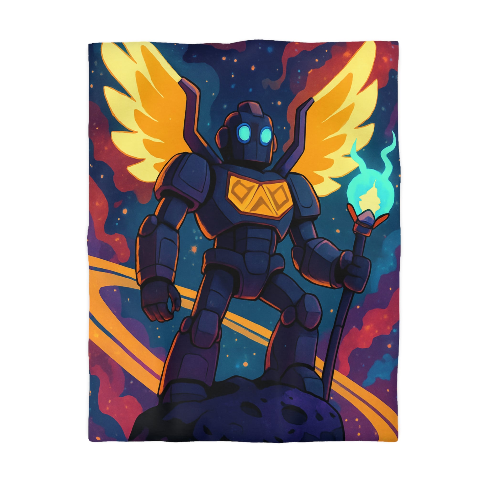 Housse de Couette Microfibre Illustration Unique Design Moderne Décoration Intérieure Raffinée