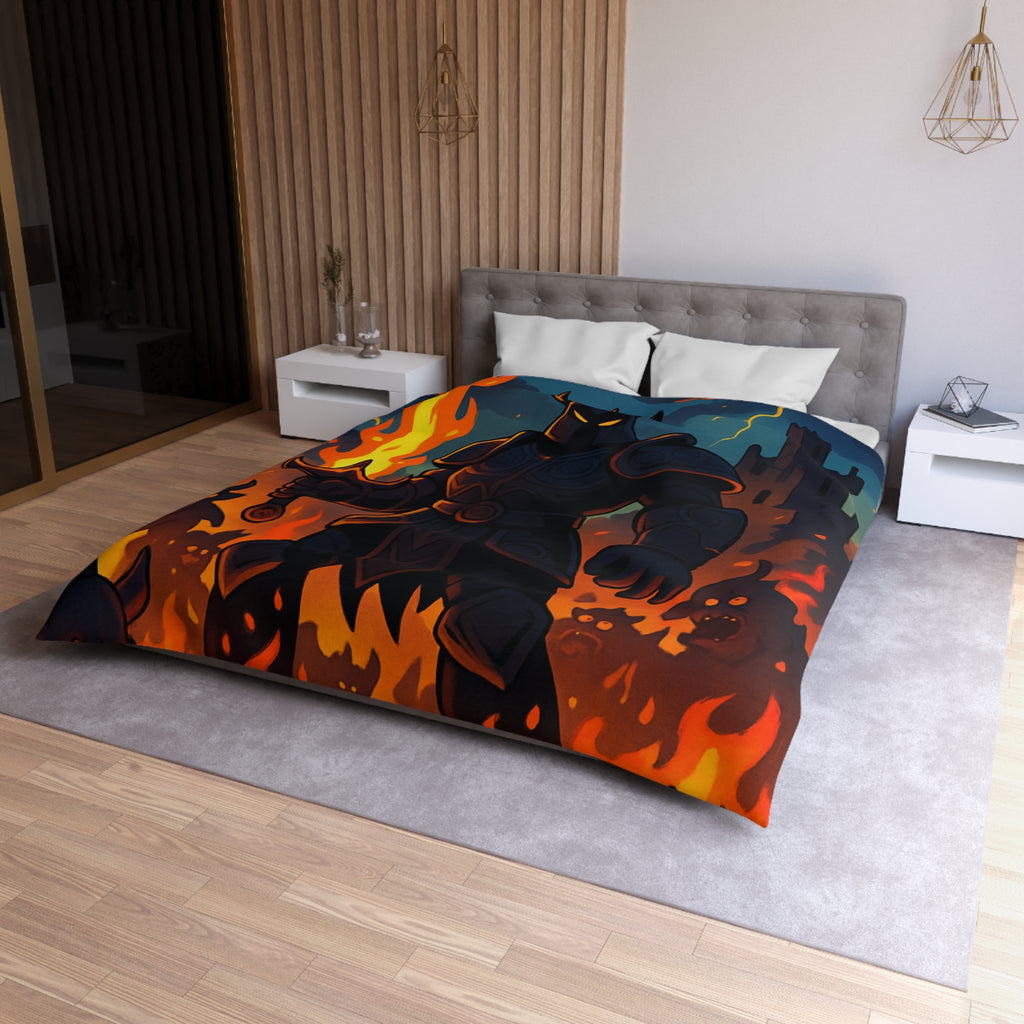 Housse de Couette Microfibre Motif Créatif Original Style Contemporain Chambre Élégante