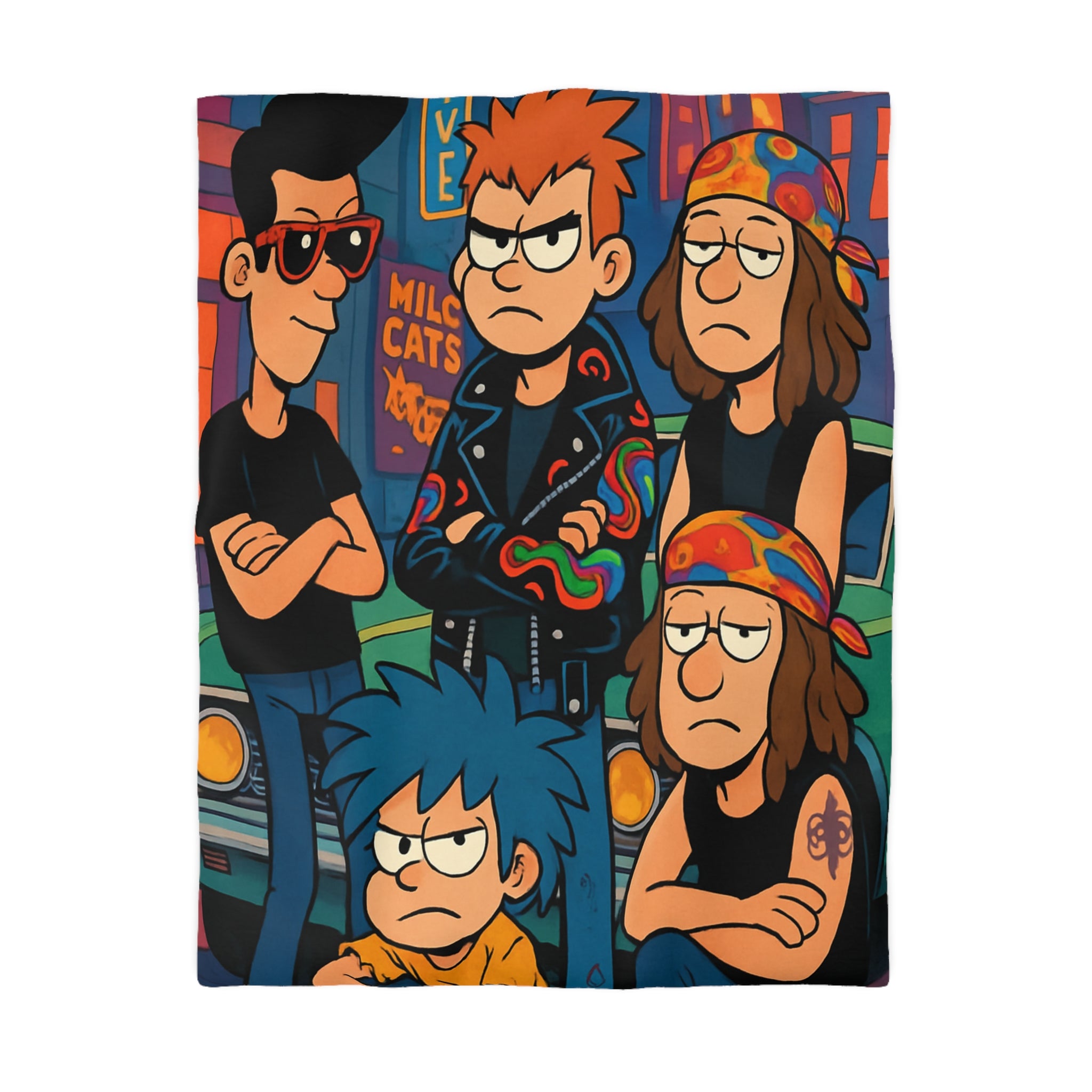 Housse de Couette Microfibre Création Artistique Moderne Design Exclusif Décoration Chambre