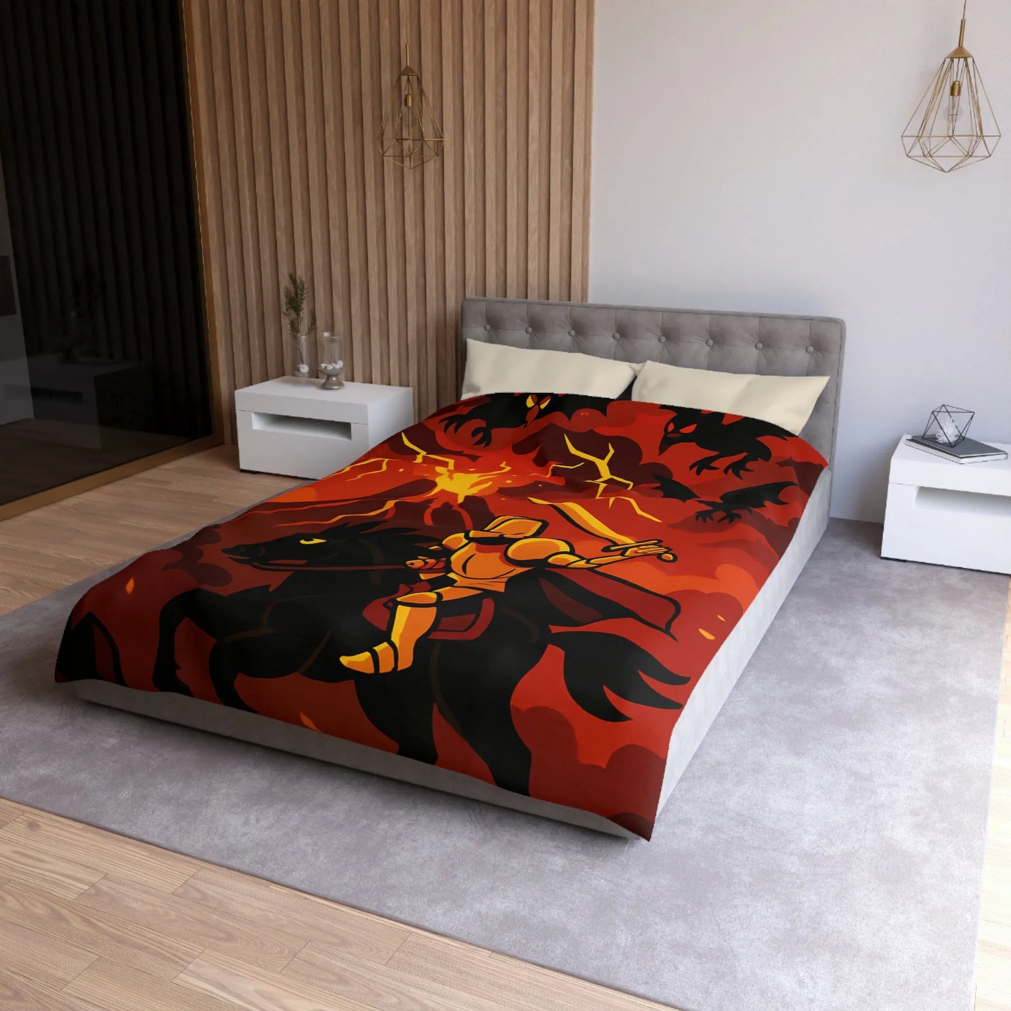 Housse de Couette Microfibre Création Artistique Moderne Design Exclusif Décoration Chambre