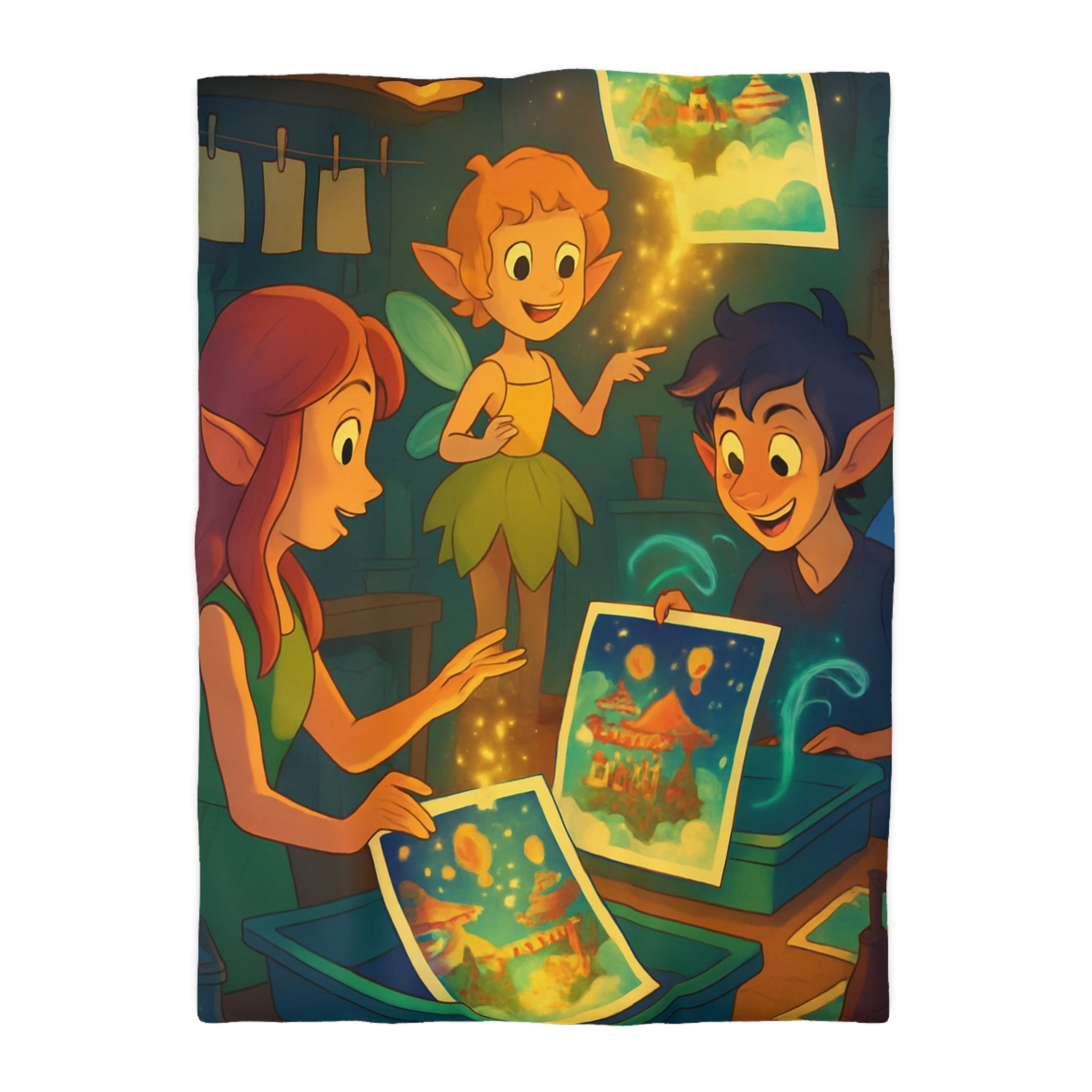 Housse de Couette Microfibre Design Artistique Moderne Décoration Chambre Confort Premium