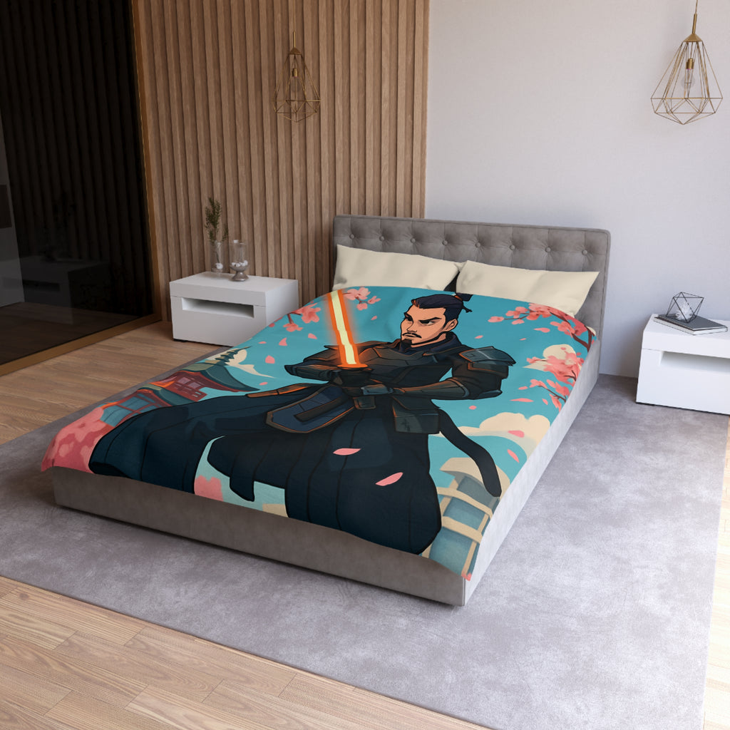 Housse de Couette Microfibre Illustration Unique Design Moderne Décoration Intérieure Raffinée