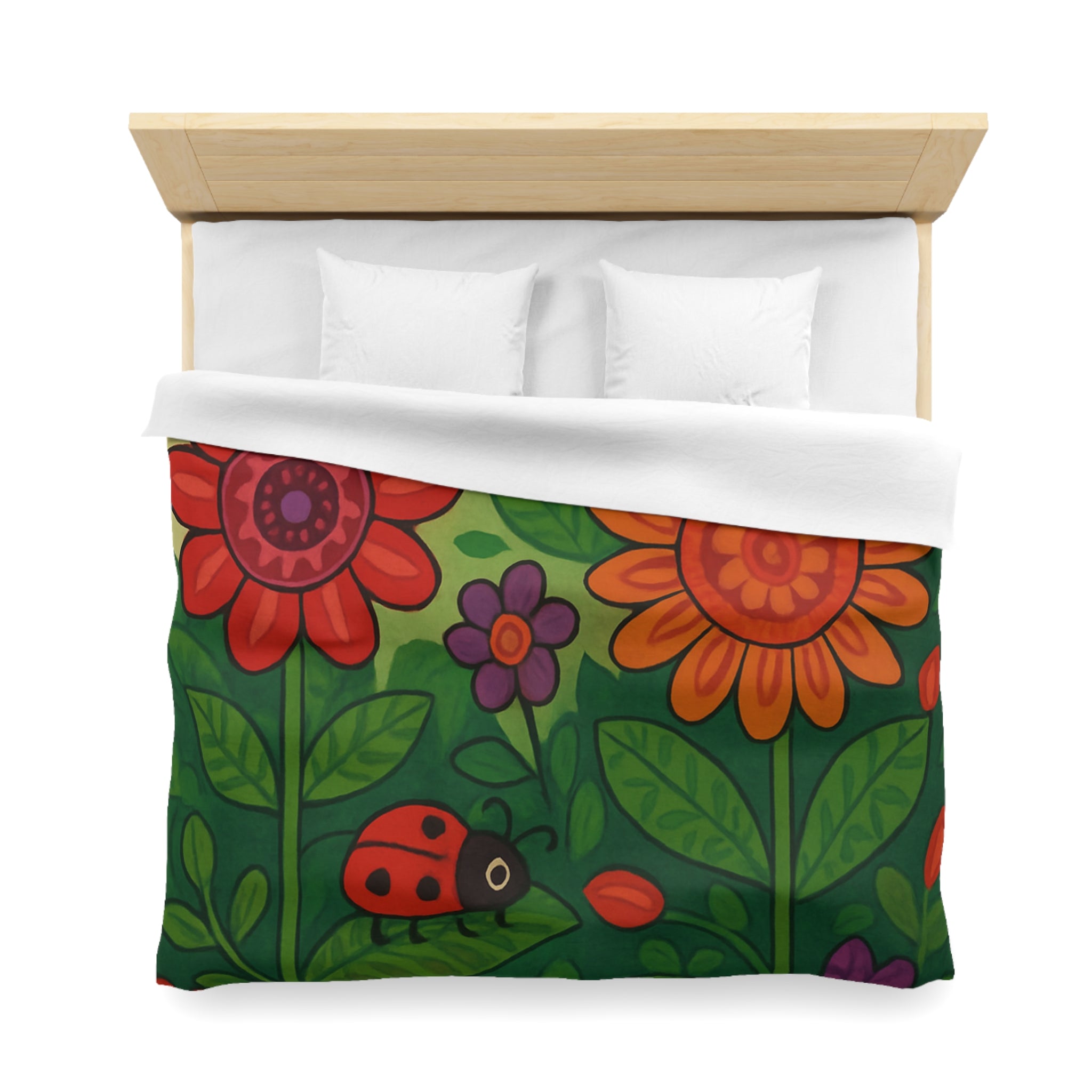 Housse de Couette Microfibre Design Artistique Moderne Décoration Chambre Confort Premium