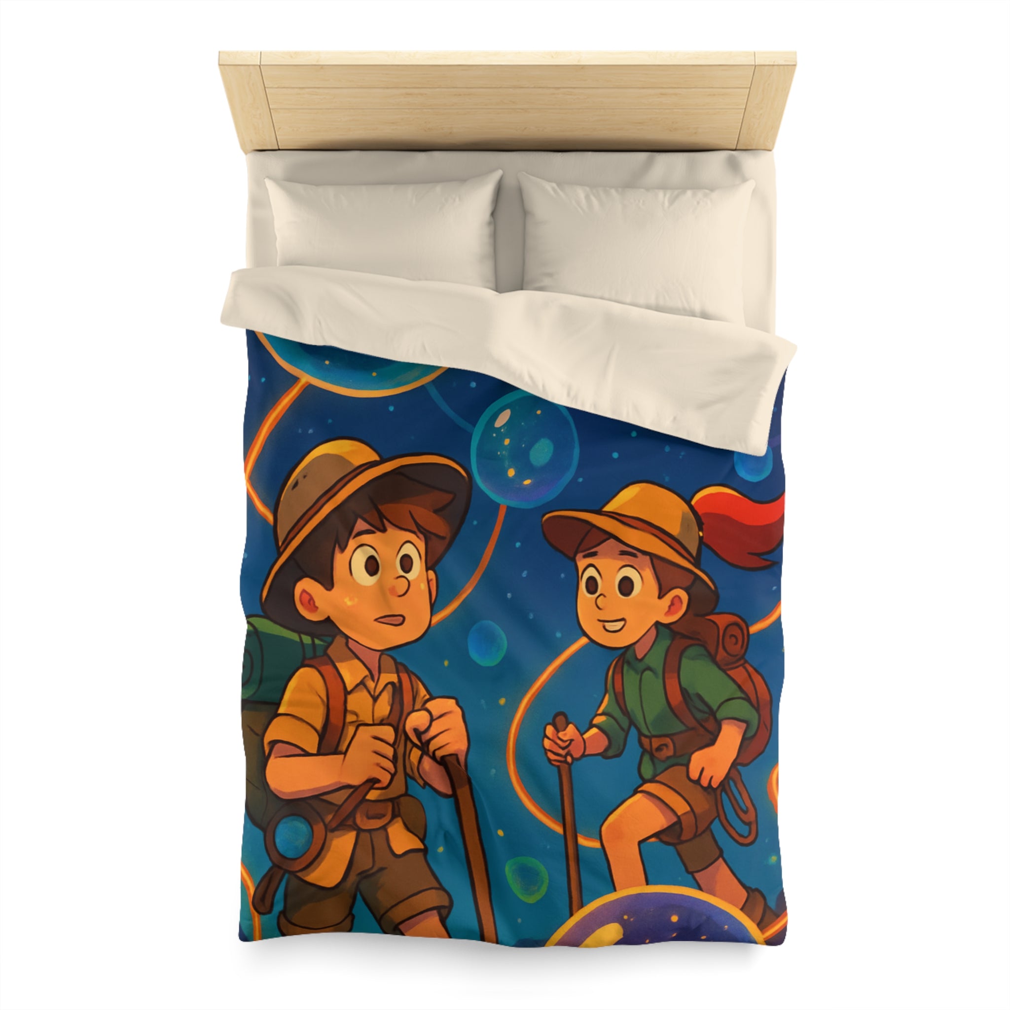 Housse de Couette Microfibre Création Artistique Moderne Design Exclusif Décoration Chambre