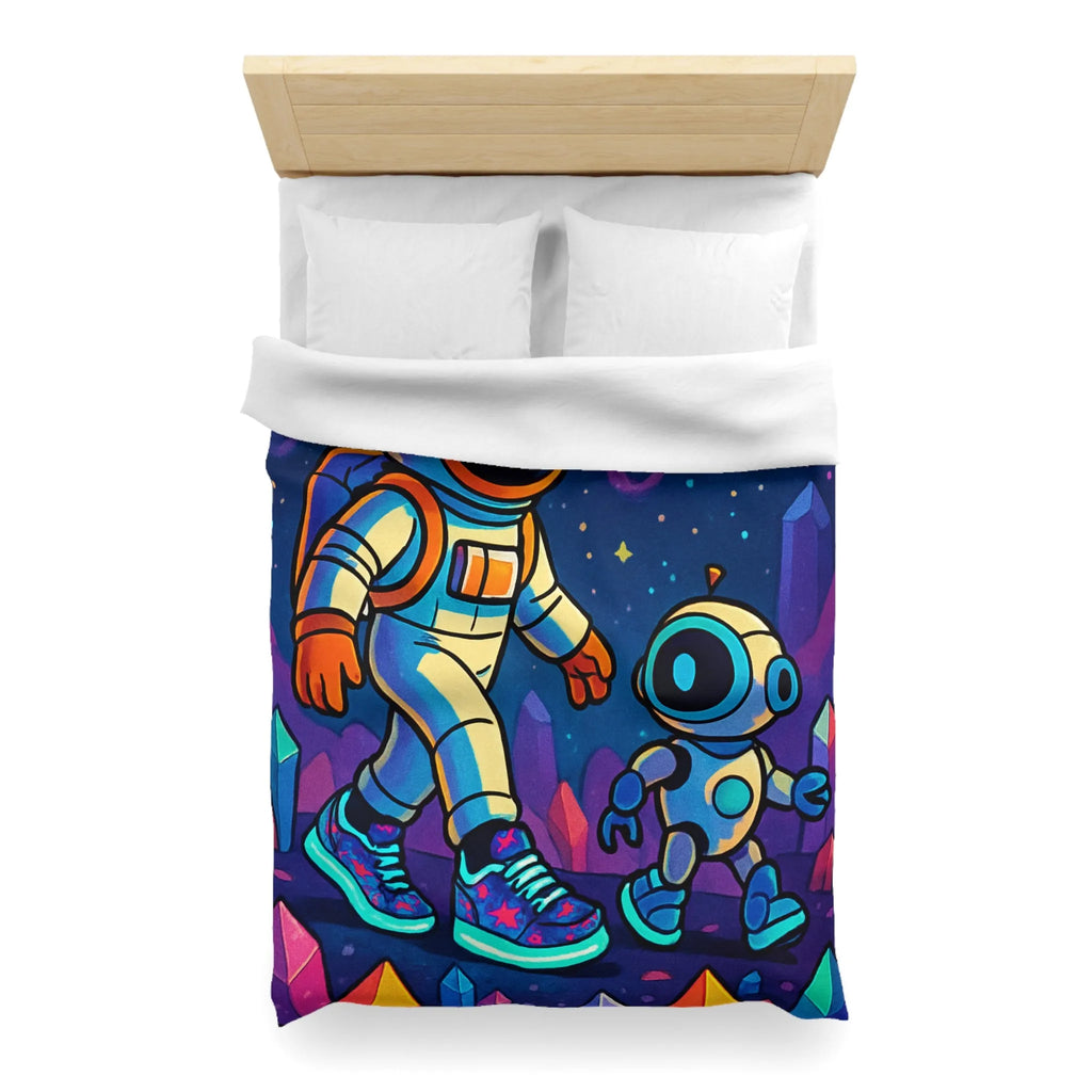 Housse de Couette Microfibre Art Graphique Contemporain Style Décoratif Chambre Tendance