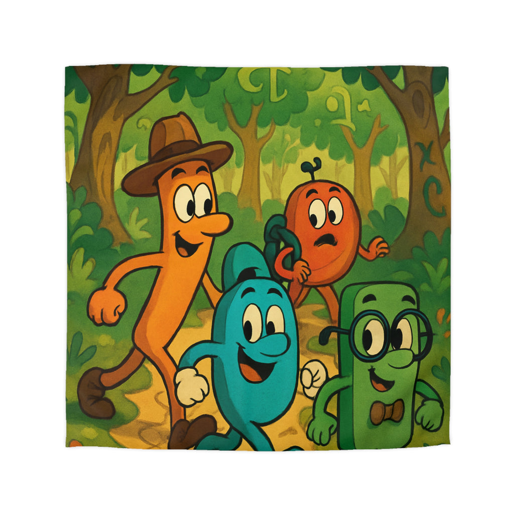 Housse de Couette Microfibre Motif Créatif Original Style Contemporain Chambre Élégante