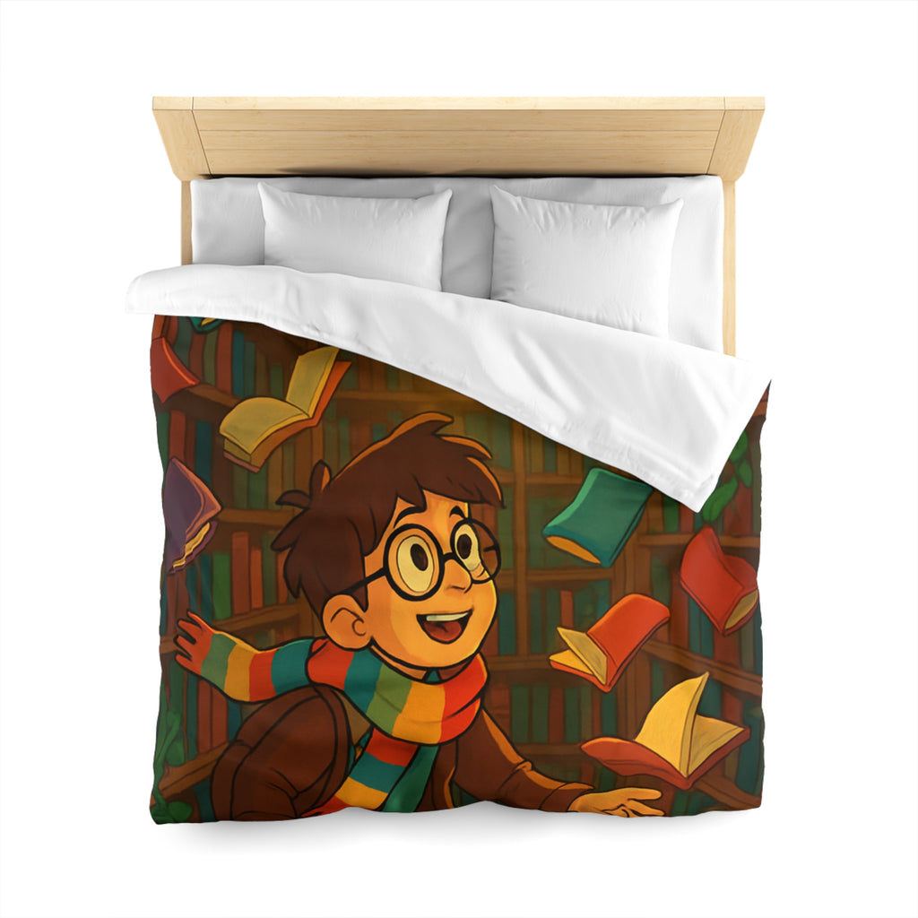 Housse de Couette Microfibre Motif Créatif Original Style Contemporain Chambre Élégante