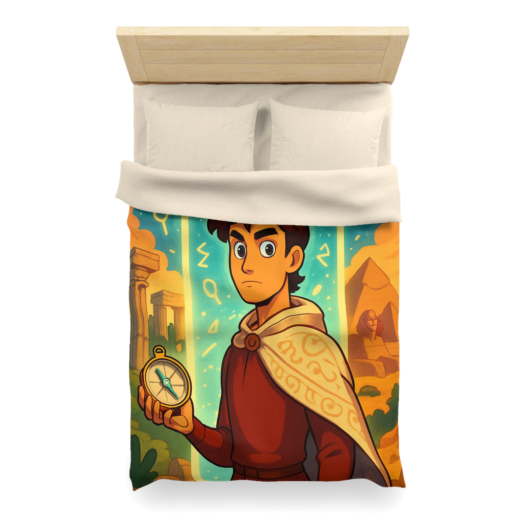 Housse de Couette Microfibre Design Artistique Moderne Décoration Chambre Confort Premium