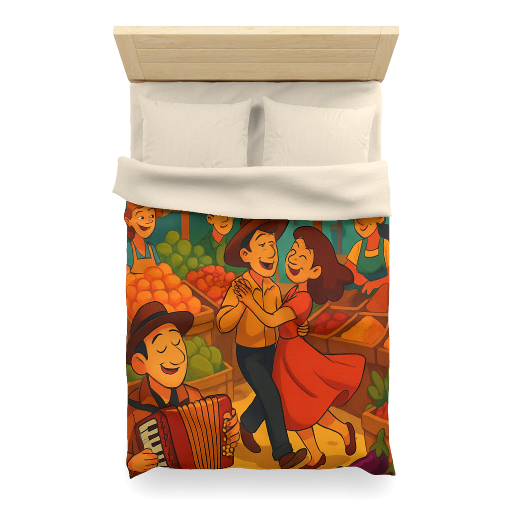 Housse de Couette Microfibre Design Artistique Moderne Décoration Chambre Confort Premium