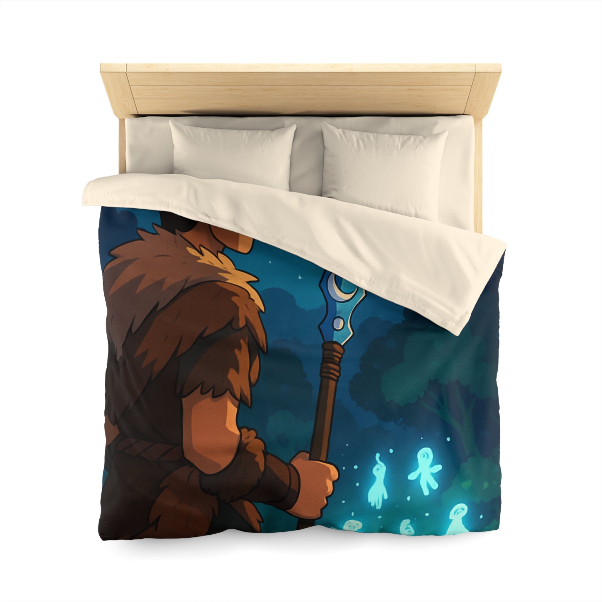 Housse de Couette Microfibre Design Artistique Moderne Décoration Chambre Confort Premium