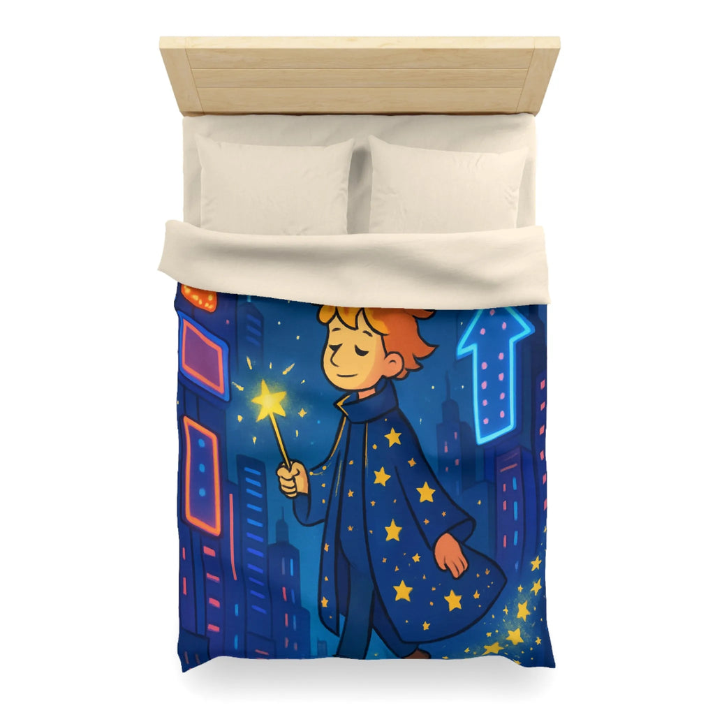 Housse de Couette Microfibre Art Graphique Contemporain Style Décoratif Chambre Tendance