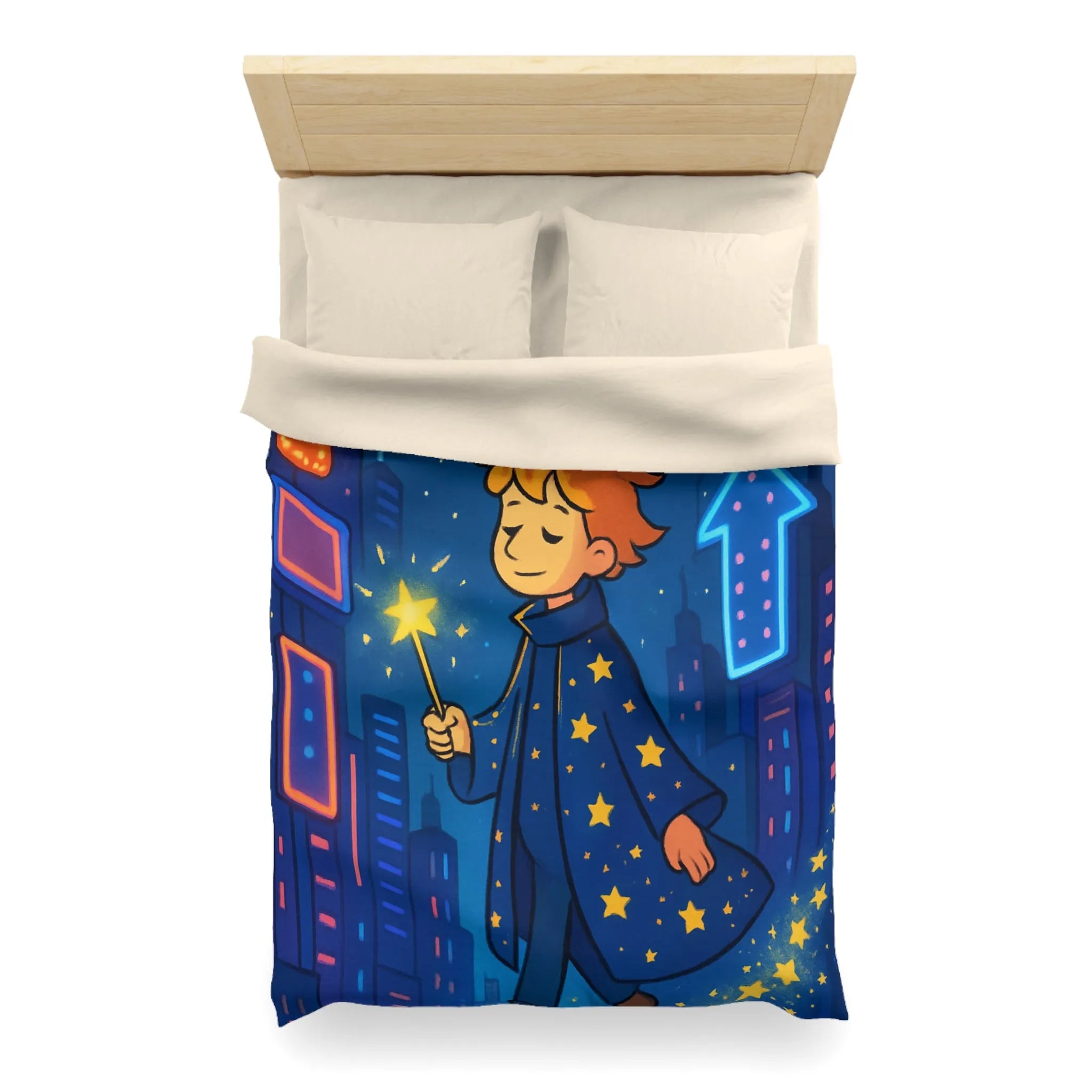 Housse de Couette Microfibre Art Graphique Contemporain Style Décoratif Chambre Tendance