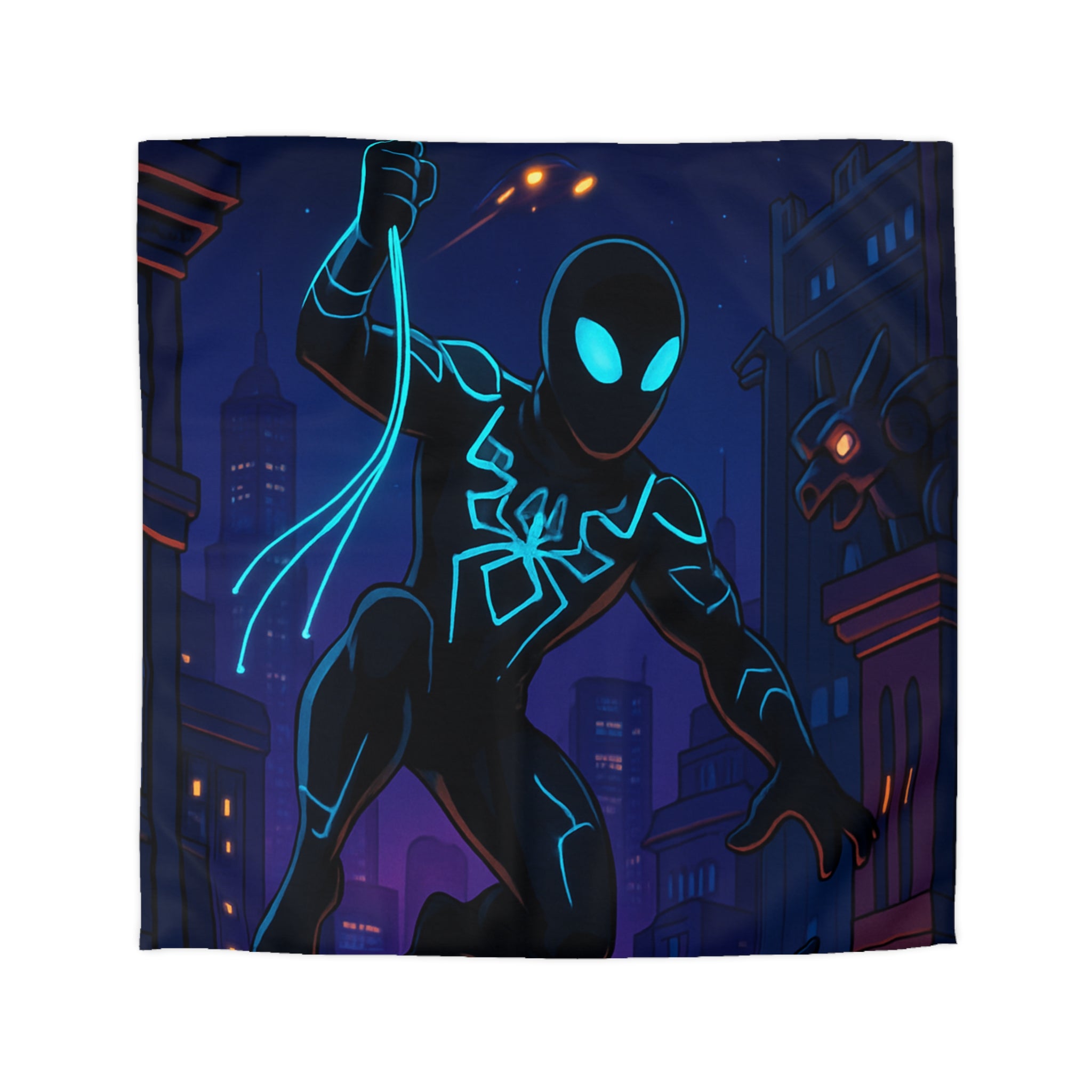 Housse de Couette Microfibre Illustration Unique Design Moderne Décoration Intérieure Raffinée