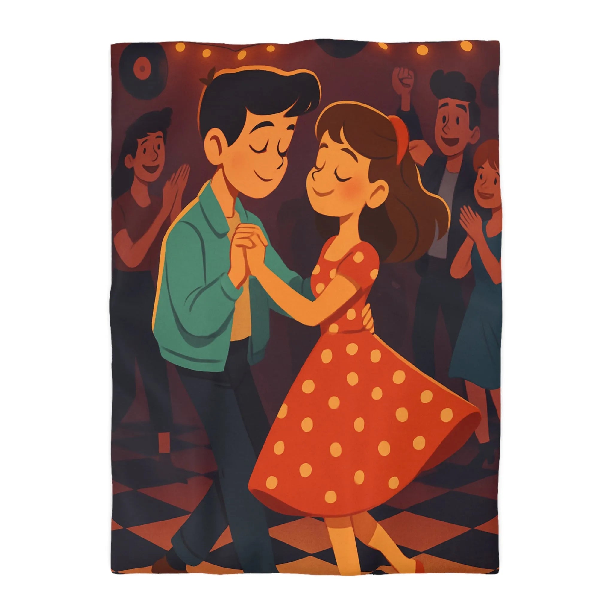 Housse de Couette Microfibre Art Graphique Contemporain Style Décoratif Chambre Tendance