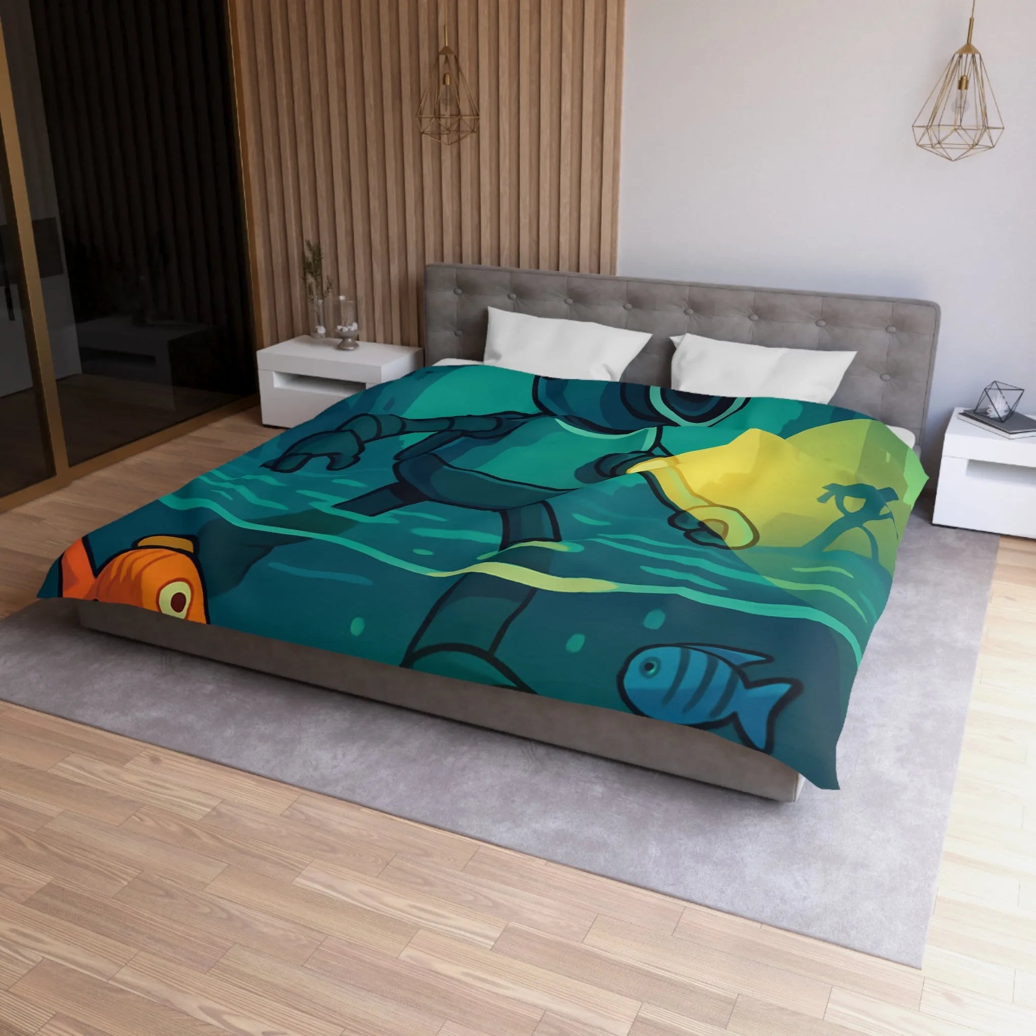 Explorez les Merveilles Sous-Marines avec un Robot Scaphandre et Poissons Colorés Magnifiques