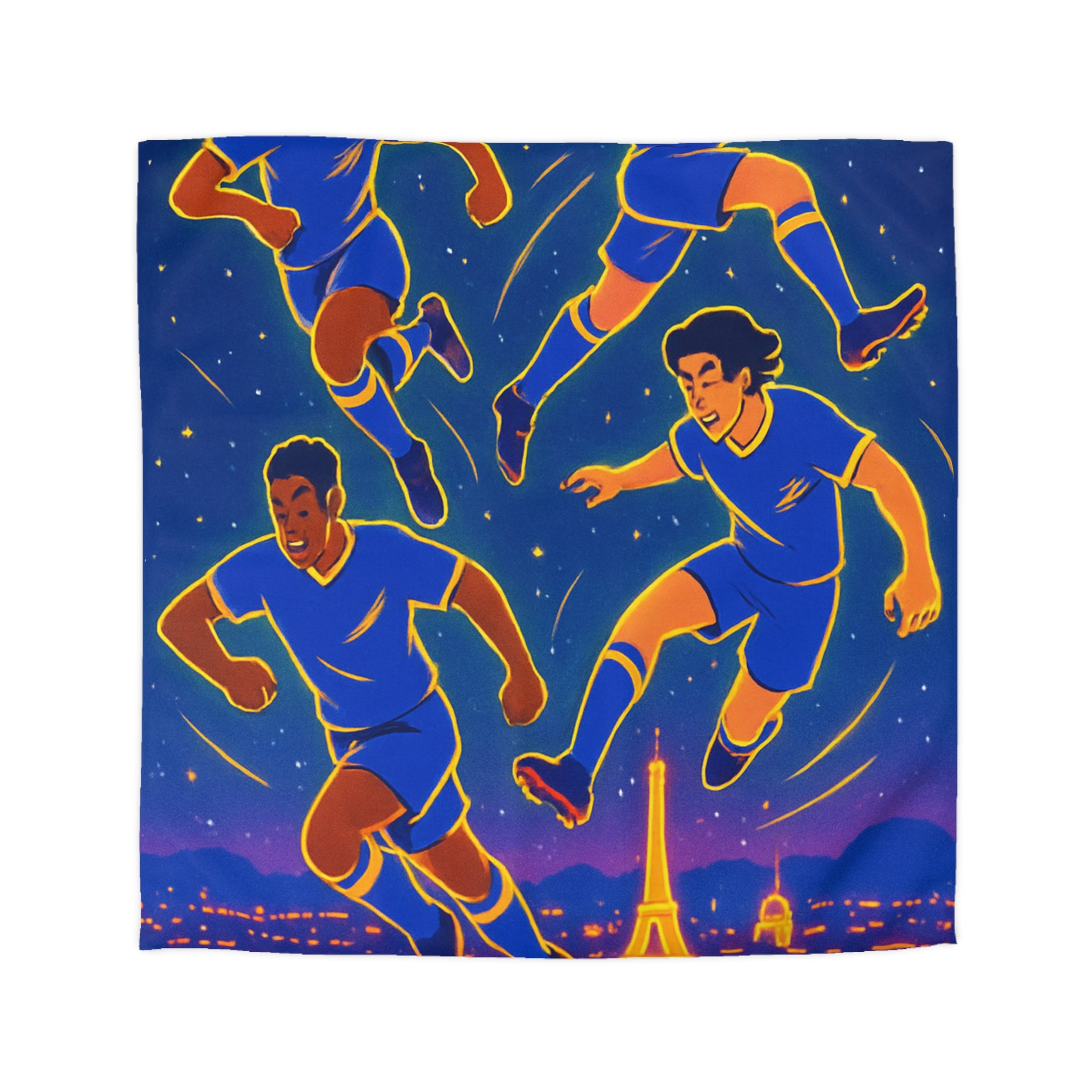 Housse de Couette Microfibre Motif Créatif Original Style Contemporain Chambre Élégante