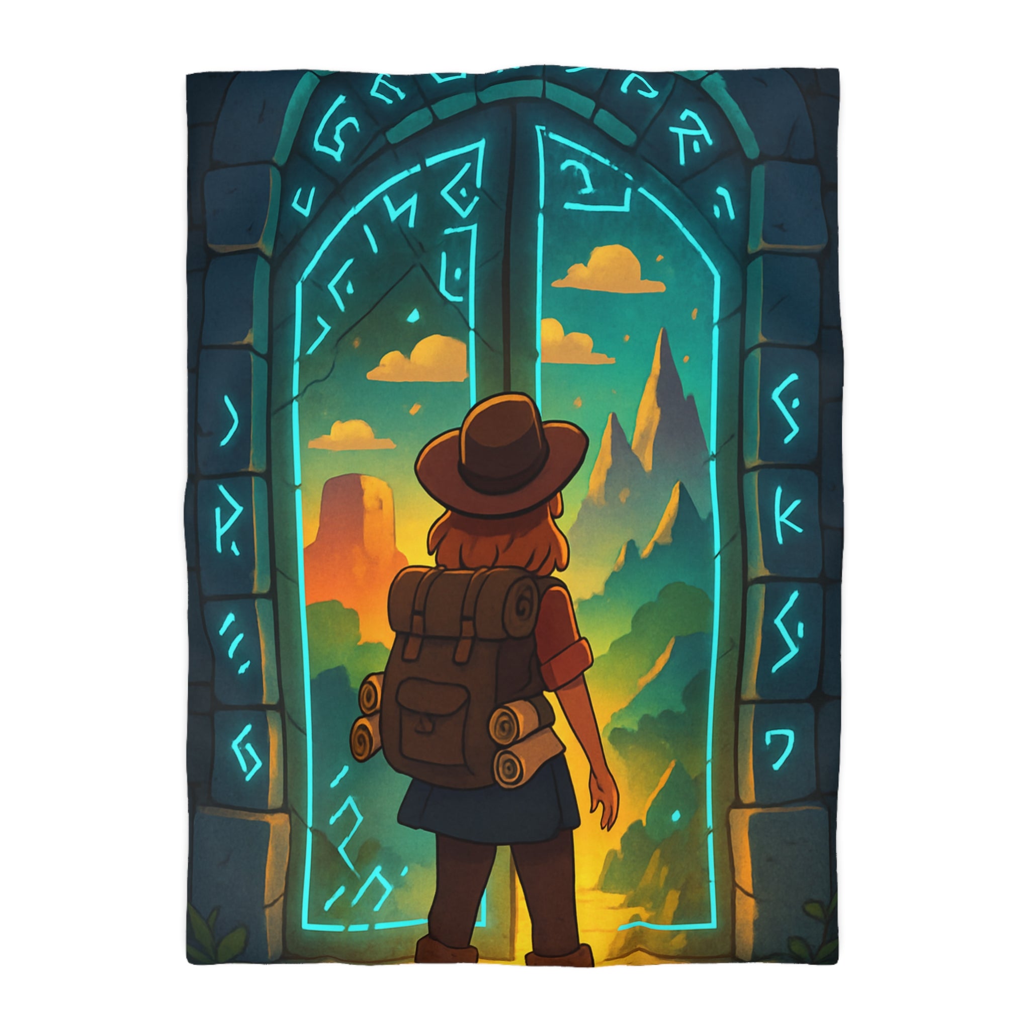 Housse de Couette Microfibre Motif Créatif Original Style Contemporain Chambre Élégante