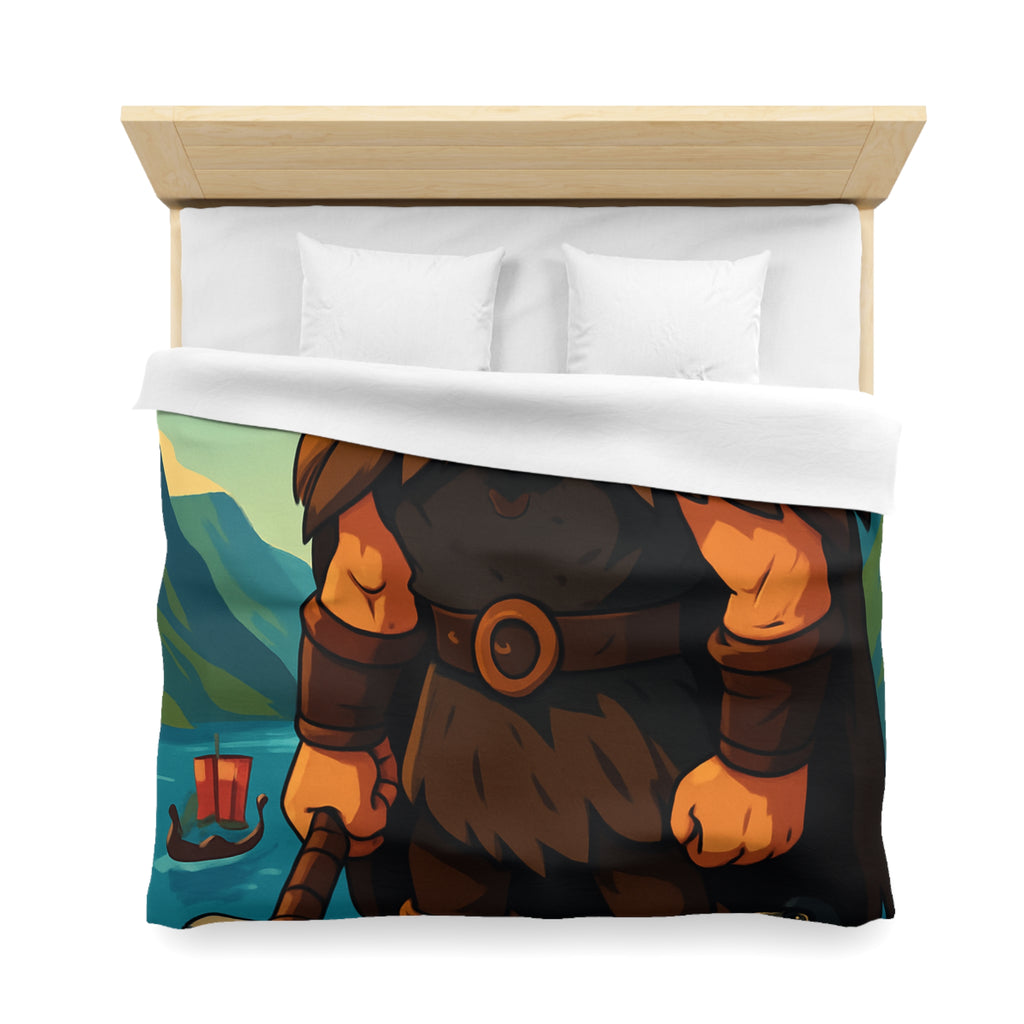 Housse de Couette Microfibre Illustration Unique Design Moderne Décoration Intérieure Raffinée