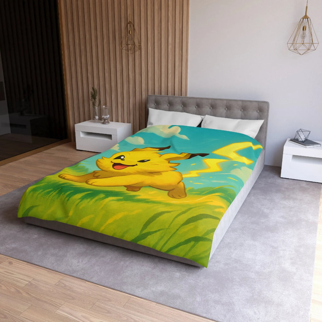 Housse de Couette Microfibre Art Graphique Contemporain Style Décoratif Chambre Tendance