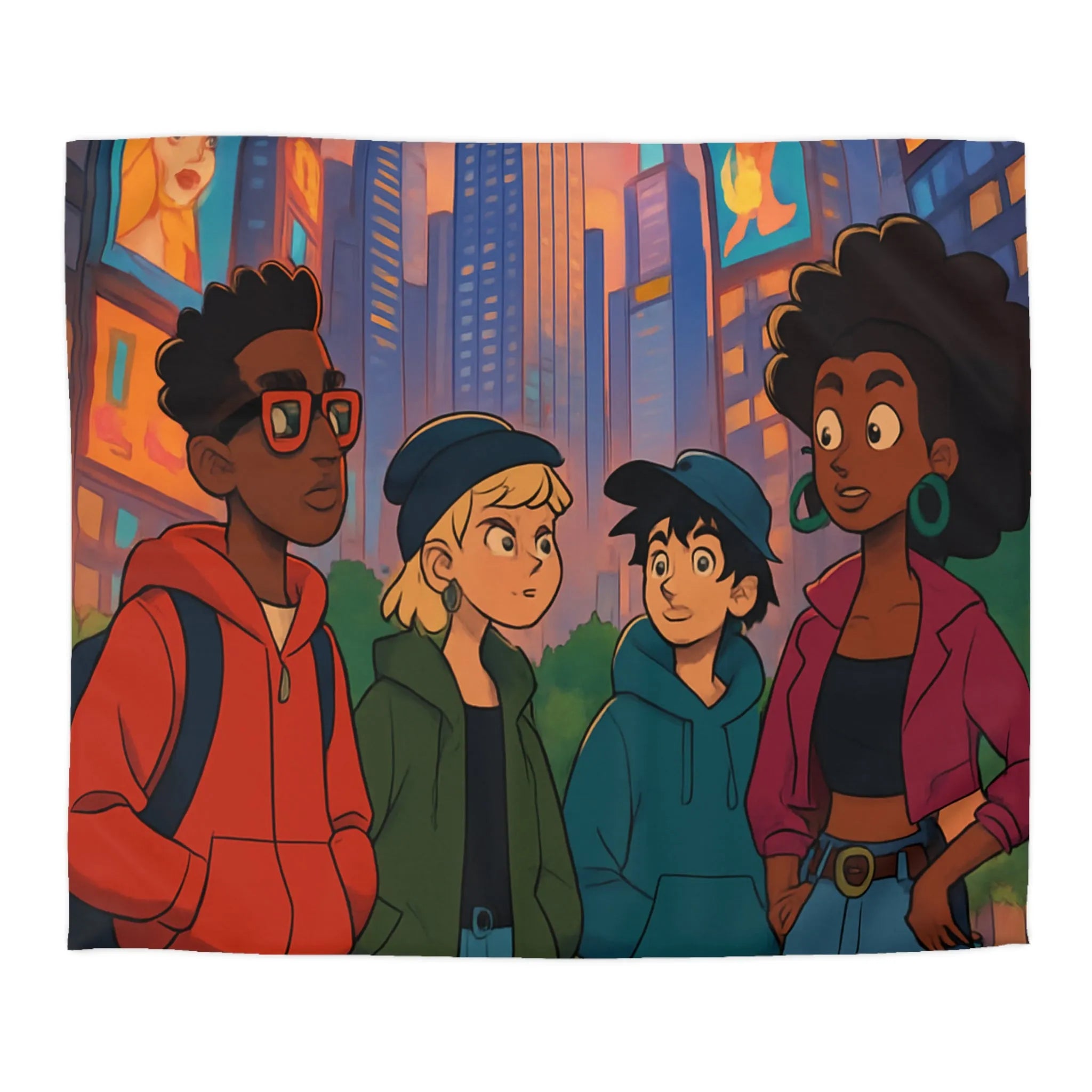 Housse de Couette Microfibre Art Graphique Contemporain Style Décoratif Chambre Tendance