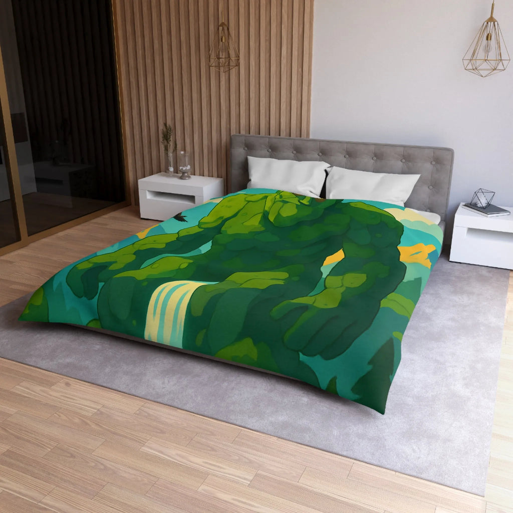 Housse de couette géant naturel envoûtant, idéale pour une chambre à thème nature