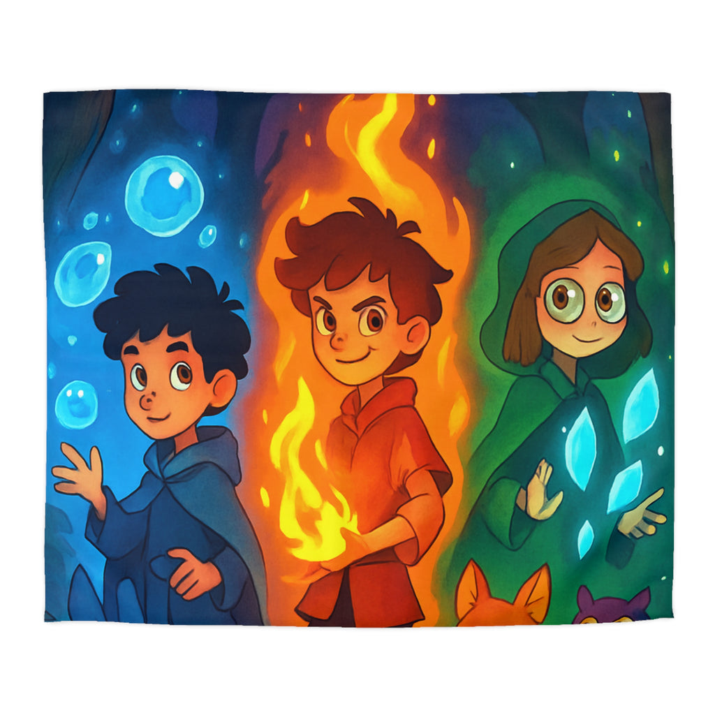 Housse de Couette Microfibre Design Artistique Moderne Décoration Chambre Confort Premium