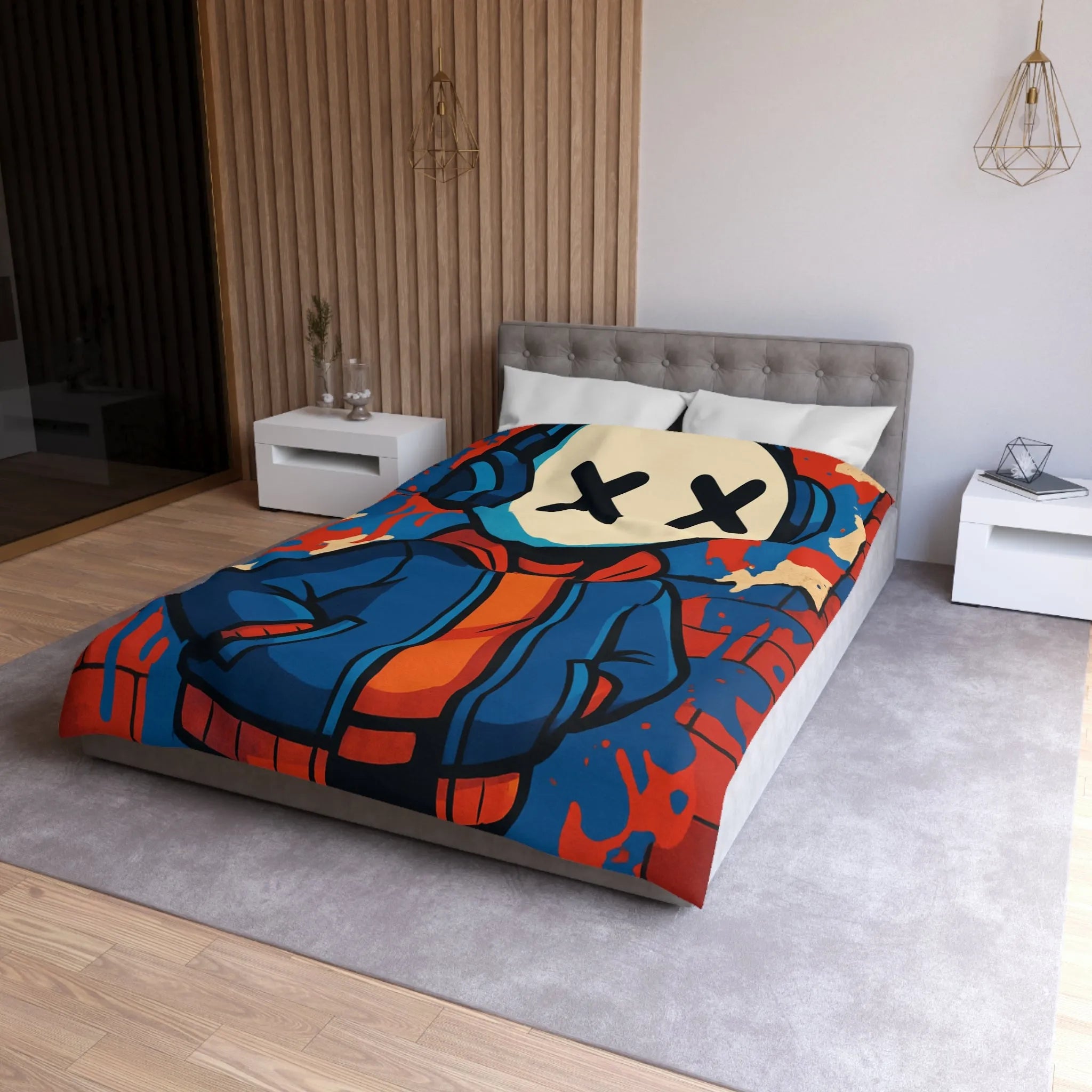 Housse de Couette Microfibre Création Artistique Moderne Design Exclusif Décoration Chambre