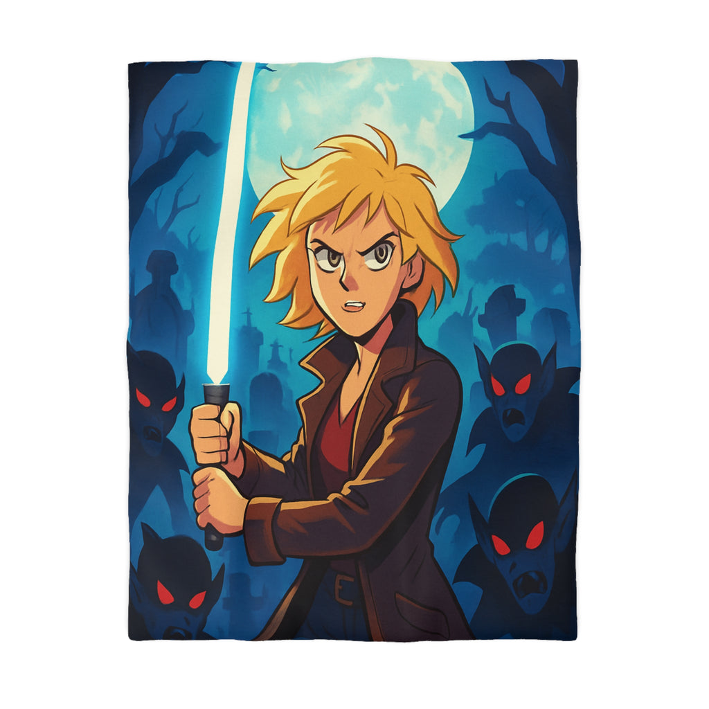 Housse de Couette Microfibre Motif Créatif Original Style Contemporain Chambre Élégante