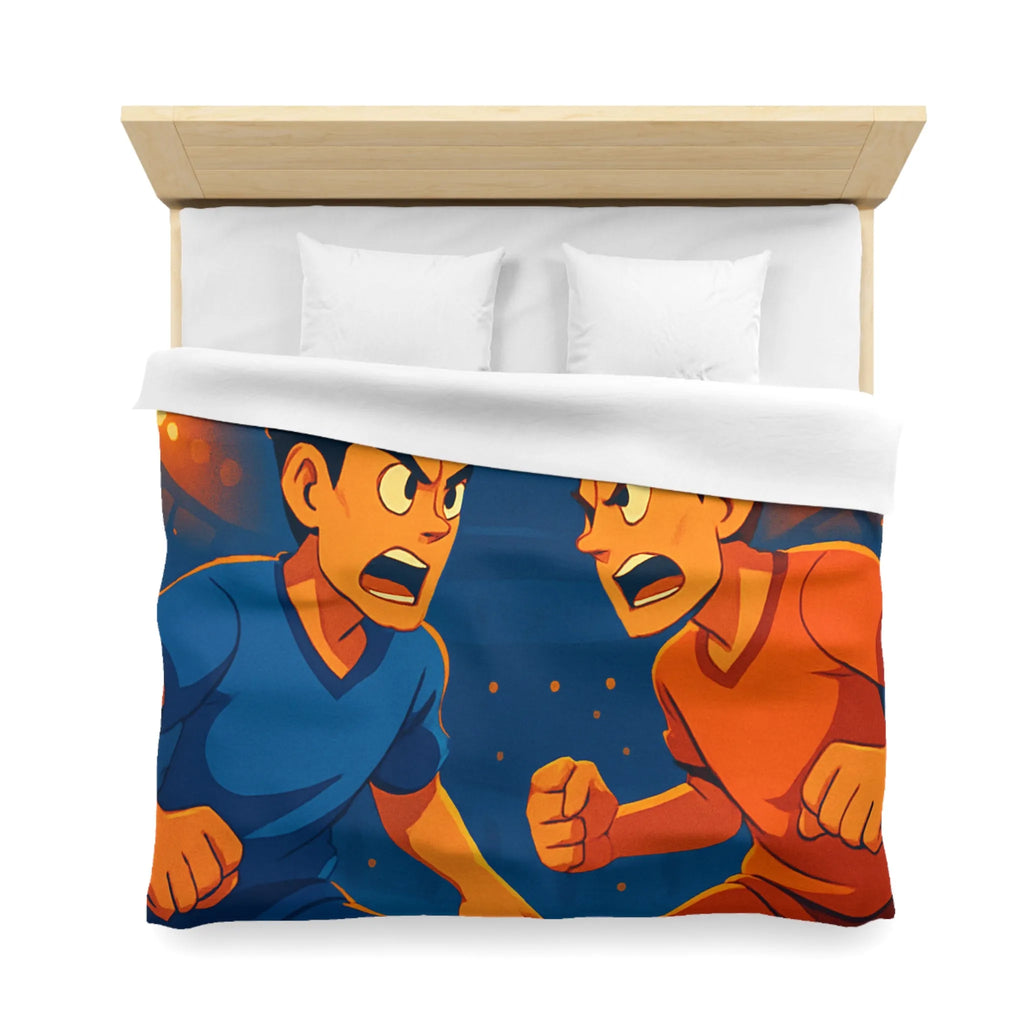 Housse de Couette Microfibre Art Graphique Contemporain Style Décoratif Chambre Tendance