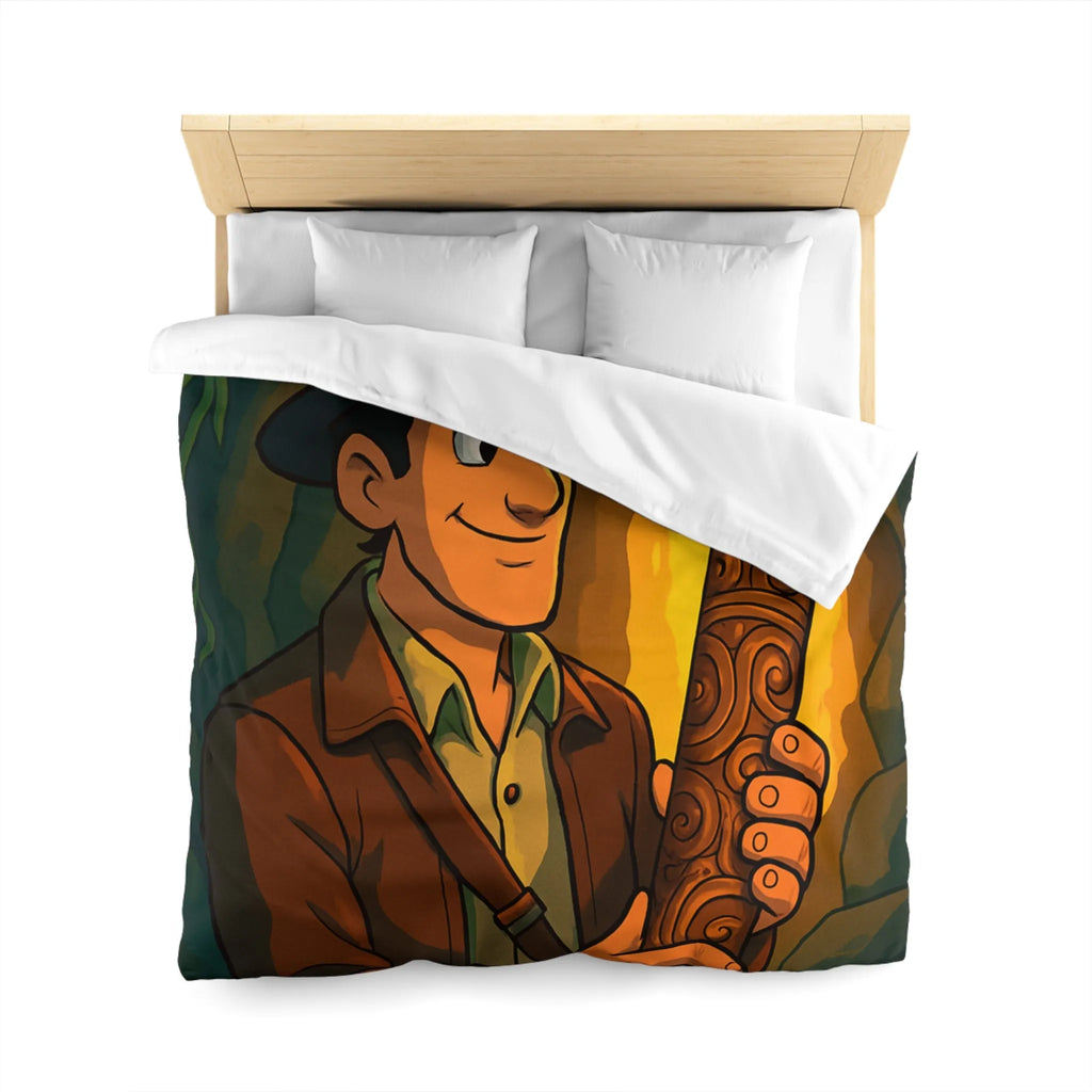 Housse de Couette Microfibre Art Graphique Contemporain Style Décoratif Chambre Tendance