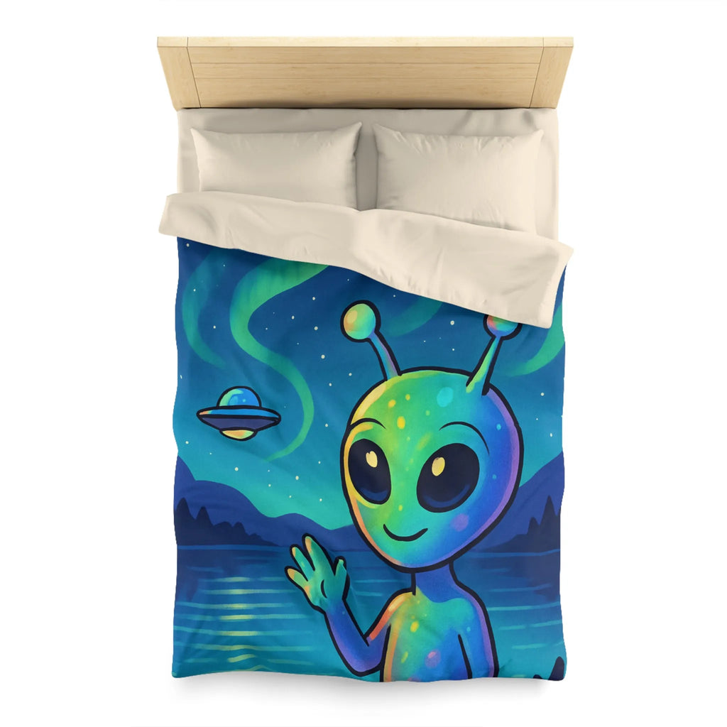 Housse de Couette Microfibre Art Graphique Contemporain Style Décoratif Chambre Tendance