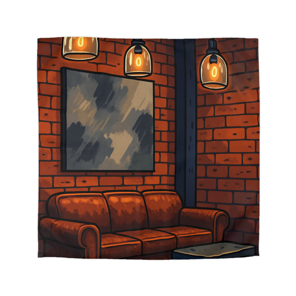 Housse de Couette Microfibre Illustration Unique Design Moderne Décoration Intérieure Raffinée