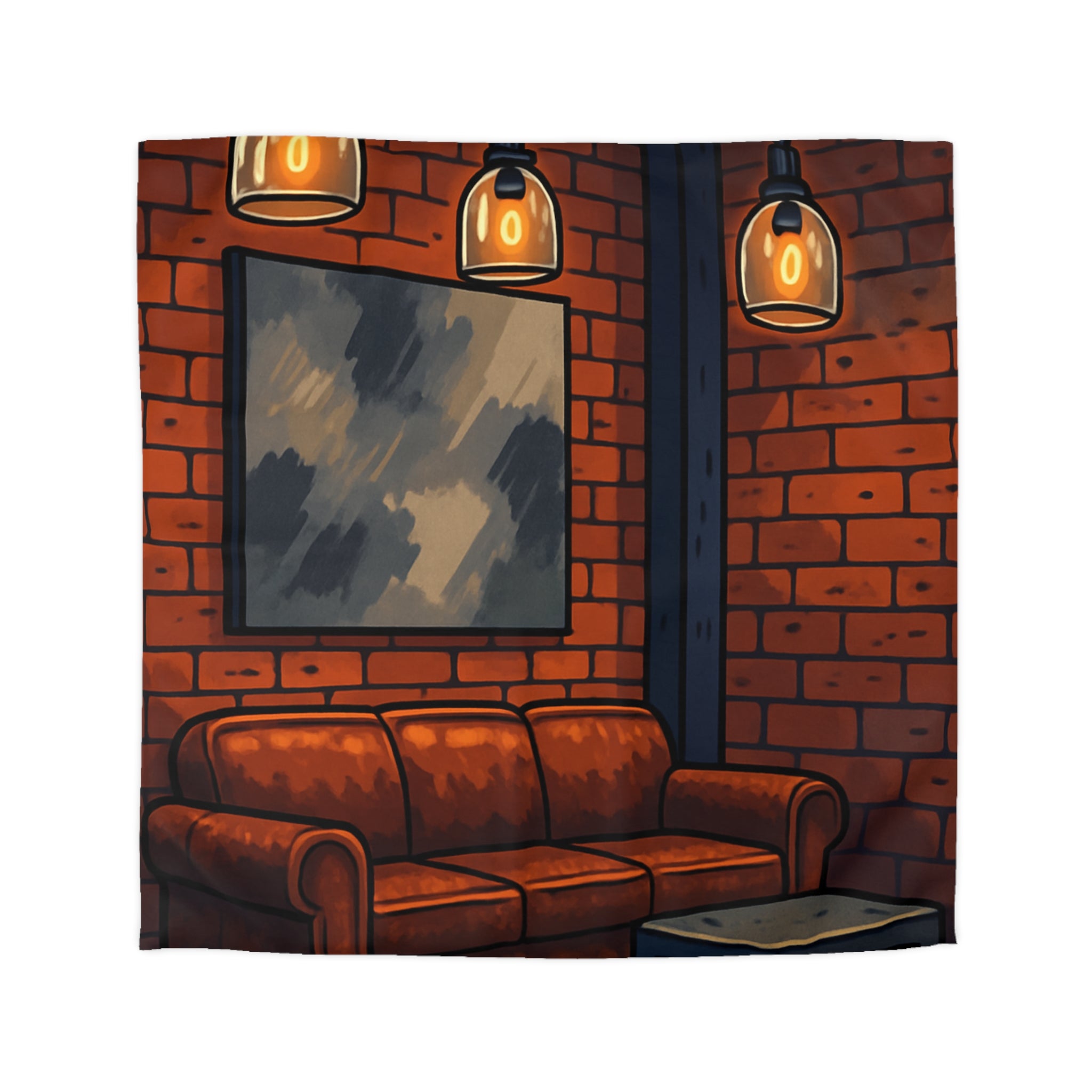 Housse de Couette Microfibre Illustration Unique Design Moderne Décoration Intérieure Raffinée