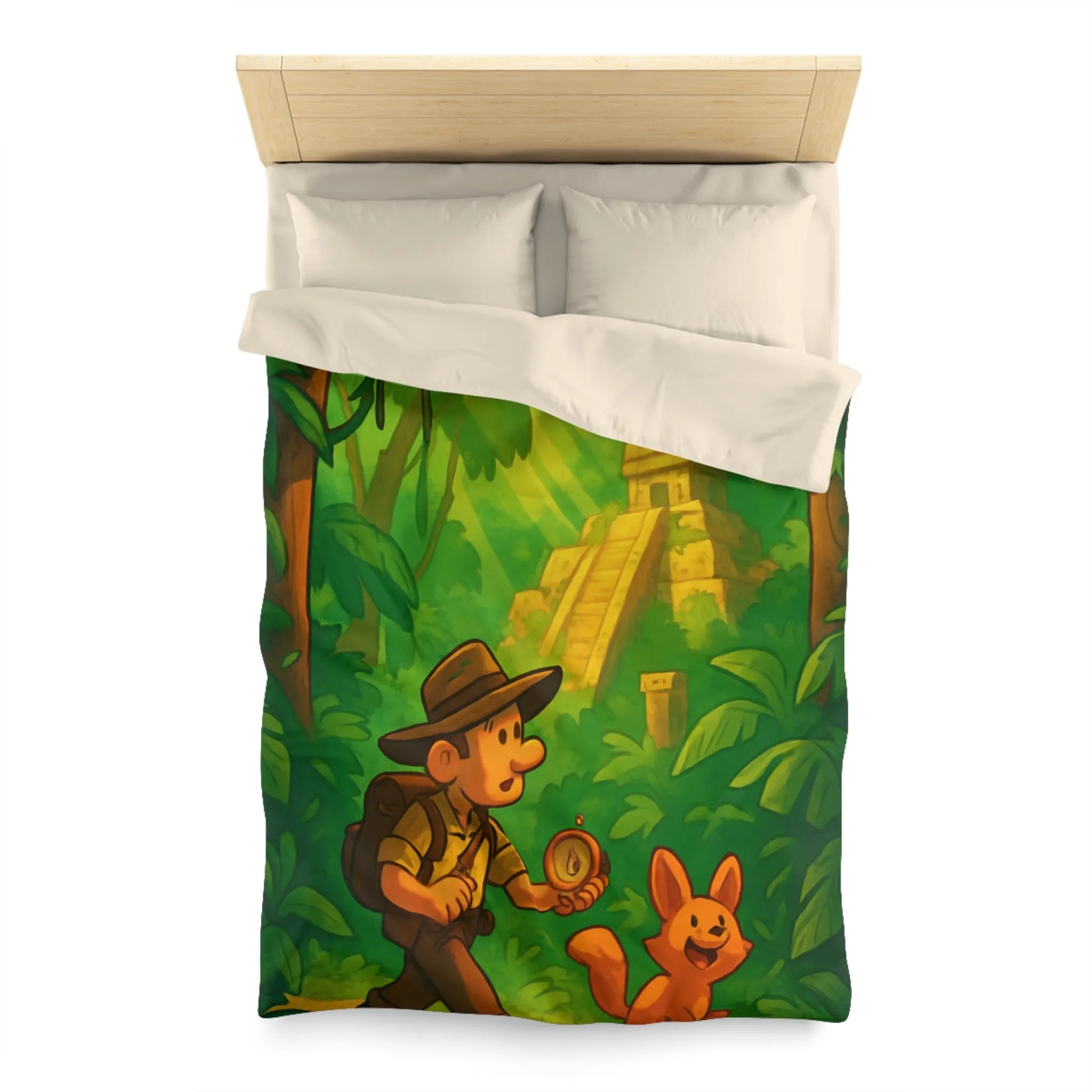 Explorez l'aventure de la jungle avec un explorateur et son fidèle compagnon