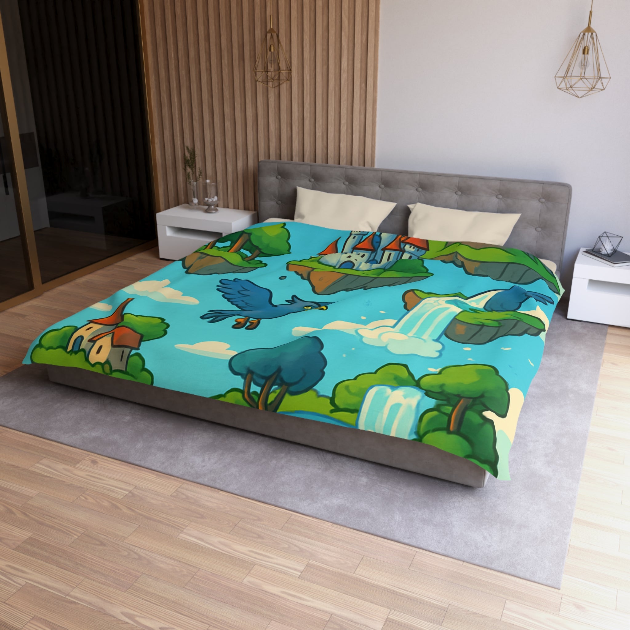 Housse de Couette Microfibre Création Artistique Moderne Design Exclusif Décoration Chambre