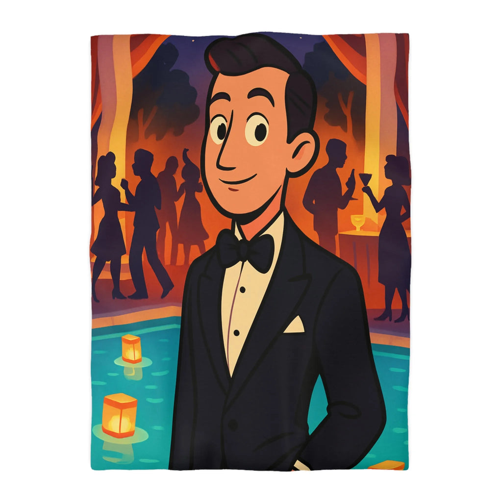 Élégance Nocturne : Motifs Inspirés de Soirées Glamour Art Déco Pour Chambre Distinguée