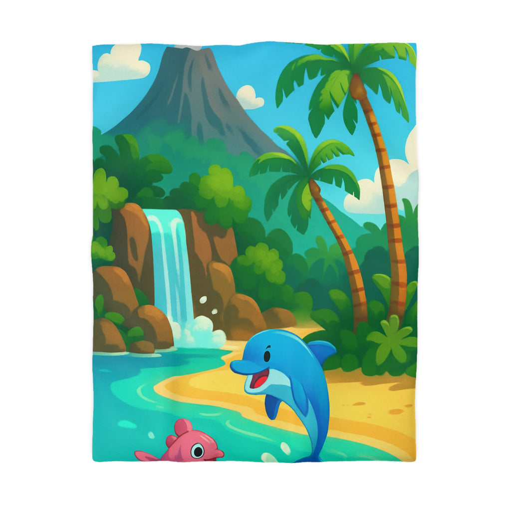 Housse de Couette Microfibre Motif Créatif Original Style Contemporain Chambre Élégante