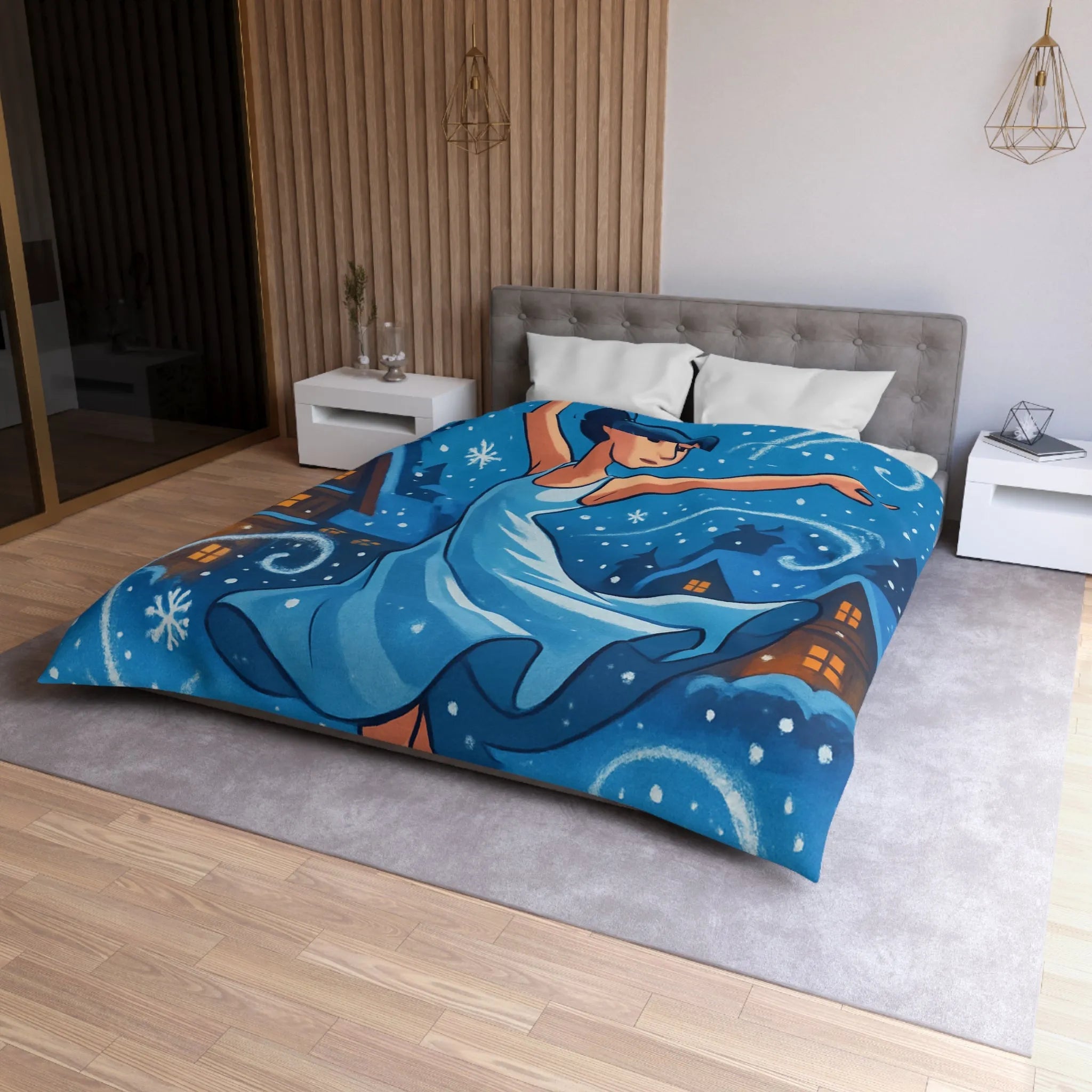 Housse de Couette Microfibre Création Artistique Moderne Design Exclusif Décoration Chambre