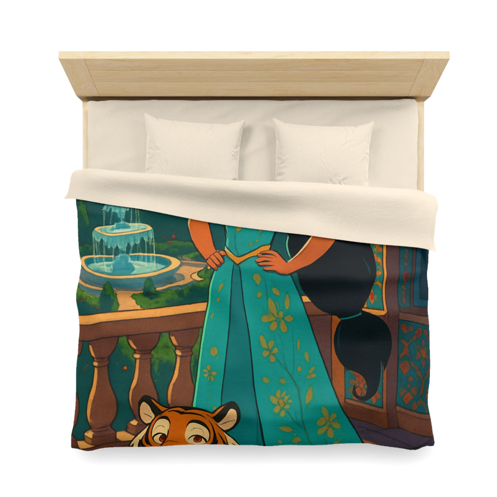 Housse de Couette Microfibre Motif Créatif Original Style Contemporain Chambre Élégante