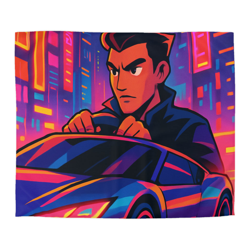 Housse de Couette Microfibre Design Artistique Moderne Décoration Chambre Confort Premium