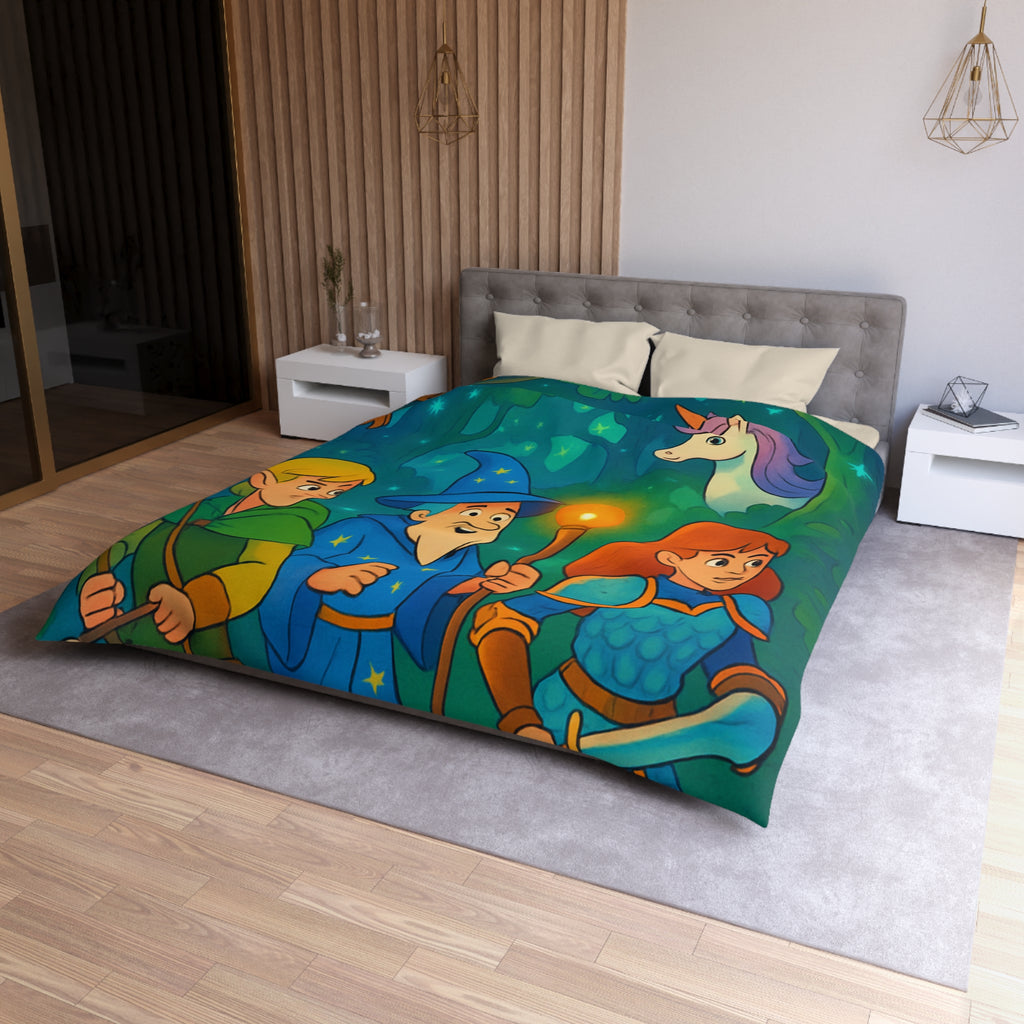 Housse de Couette Microfibre Motif Créatif Original Style Contemporain Chambre Élégante