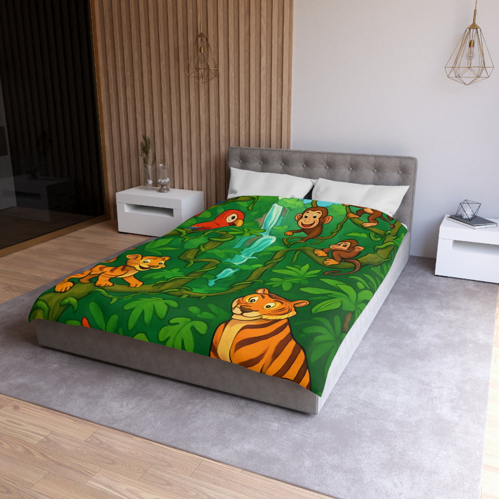 Housse de Couette Microfibre Illustration Unique Design Moderne Décoration Intérieure Raffinée