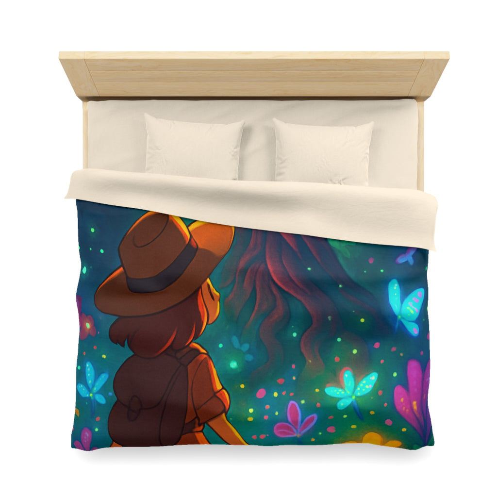 Housse de Couette Microfibre Illustration Unique Design Moderne Décoration Intérieure Raffinée