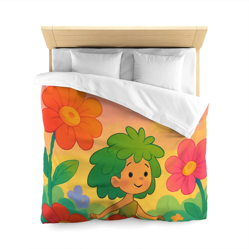 Enchantement floral coloré avec nuages et papillons parfait pour chambre d'enfant rêveuse