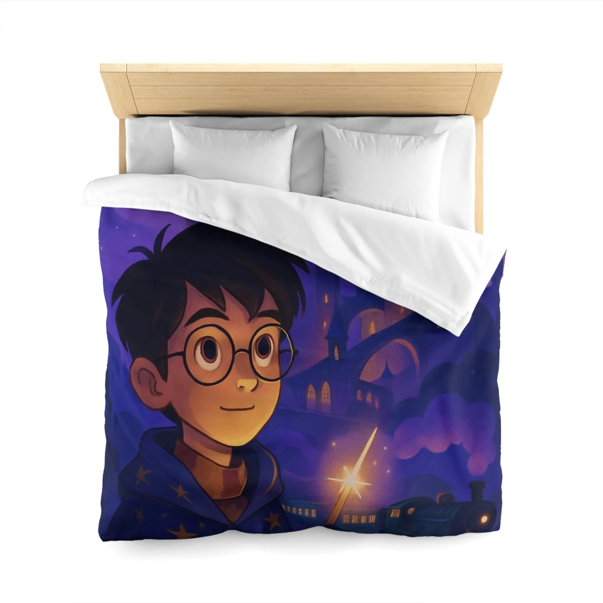 Housse de Couette Microfibre Art Graphique Contemporain Style Décoratif Chambre Tendance