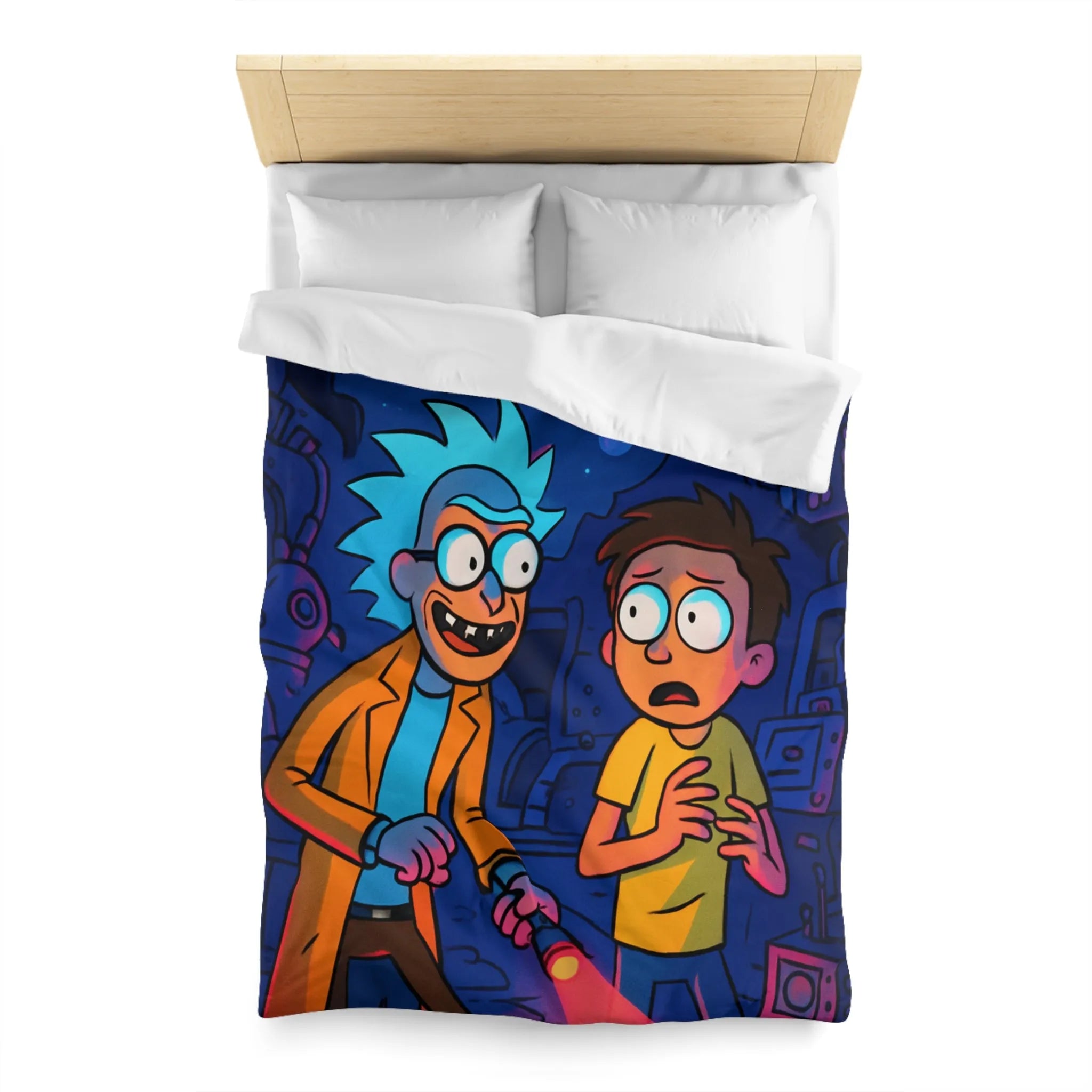 Housse de Couette Microfibre Art Graphique Contemporain Style Décoratif Chambre Tendance